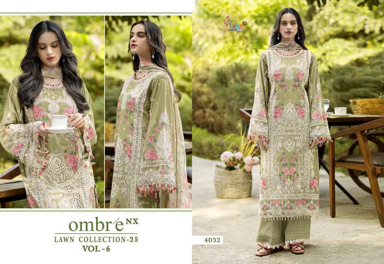 Shree Fabs Ombre Nx Lawn Collection 25 Vol 6 Cotton Pakistani Dress Material ( 5 pcs Catalogue )