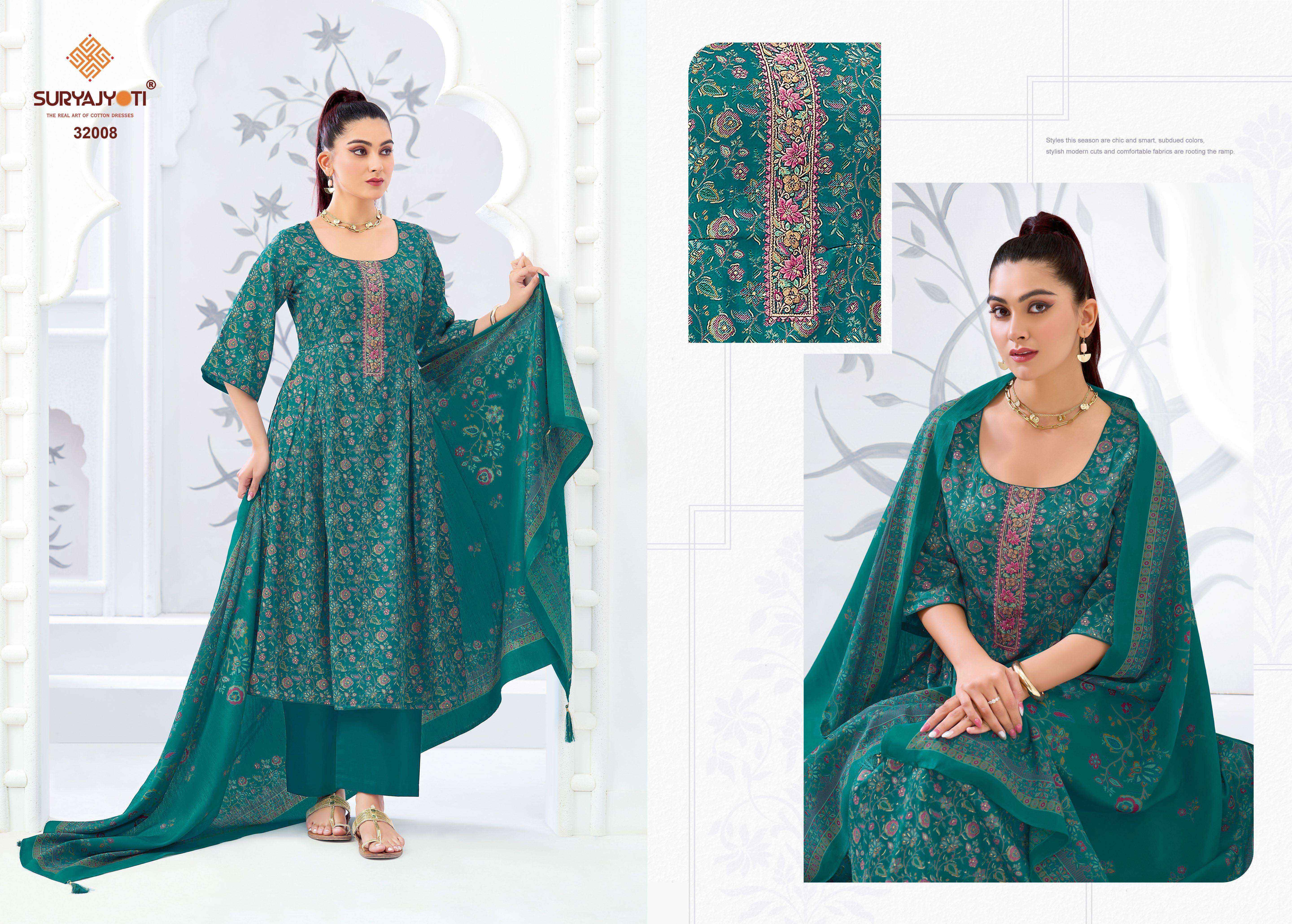 Suryajyoti Kalki Vol 32 Jam Satin Dress Material Wholesale Price ( 8 Pcs Catalouge )