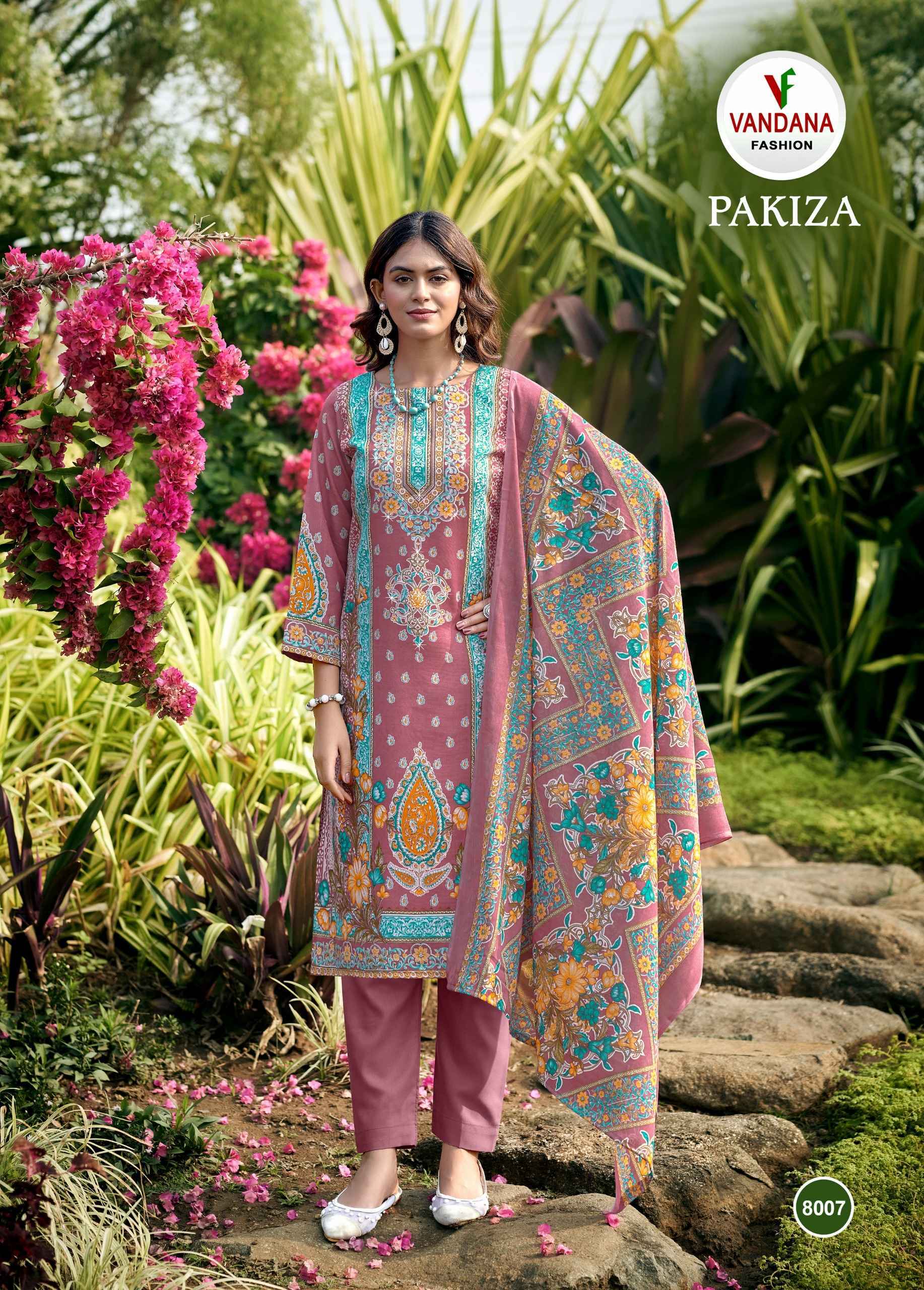 Vandana Fashion Pakiza Vol 8 Soft Cotton Salwar Kameez Wholesale Rate ( 8 Pcs Catalog )