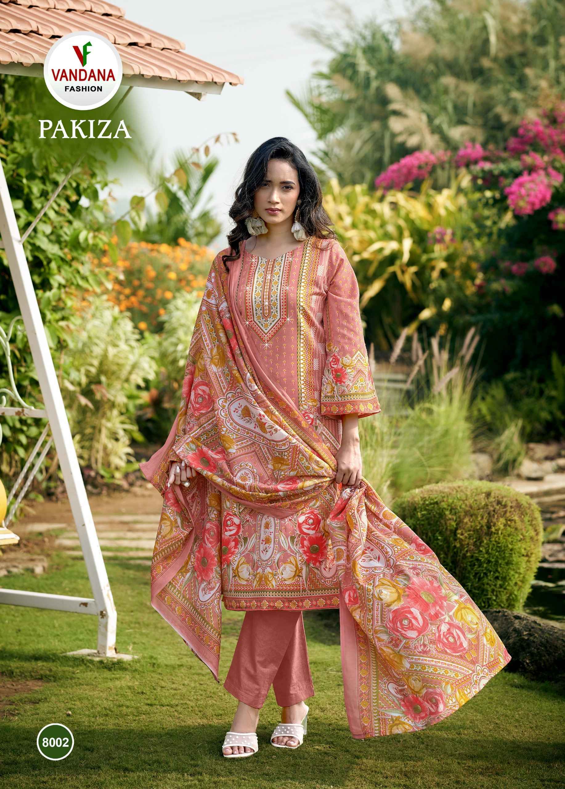 Vandana Fashion Pakiza Vol 8 Soft Cotton Salwar Kameez Wholesale Rate ( 8 Pcs Catalog )