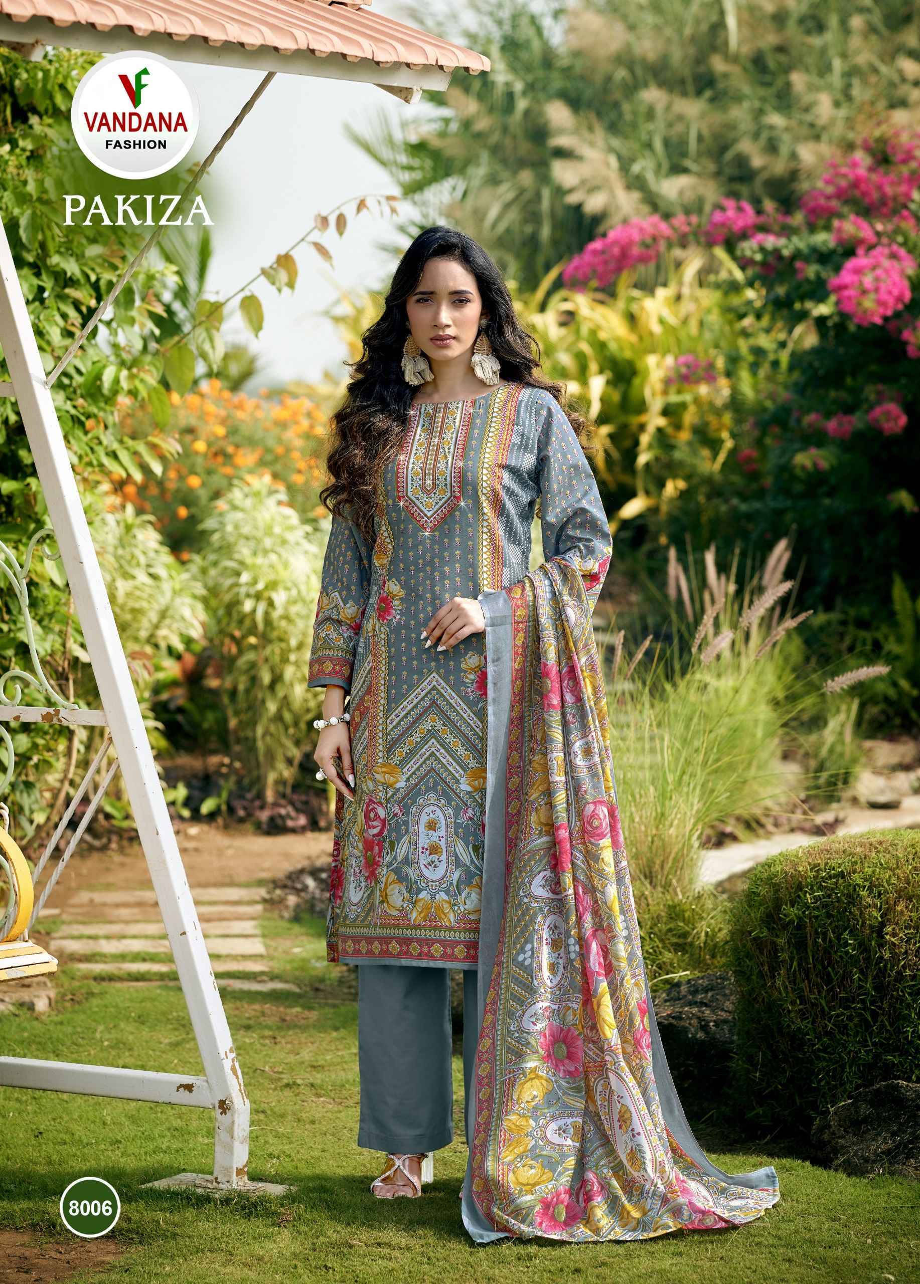 Vandana Fashion Pakiza Vol 8 Soft Cotton Salwar Kameez Wholesale Rate ( 8 Pcs Catalog )