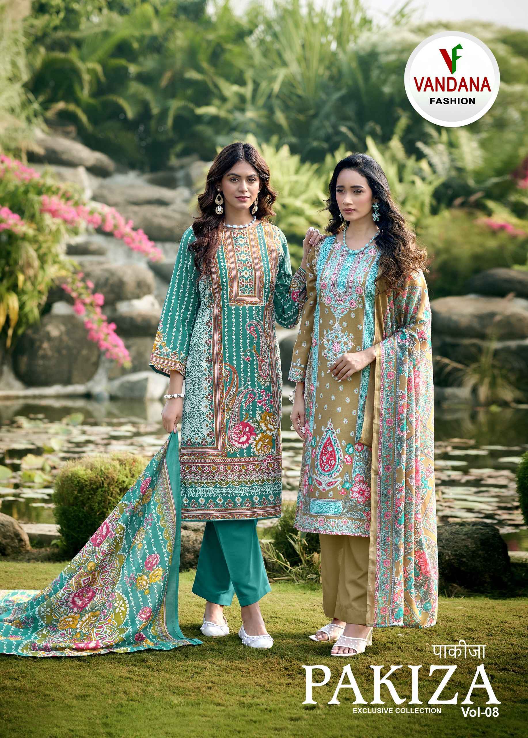 Vandana Fashion Pakiza Vol 8 Soft Cotton Salwar Kameez Wholesale Rate ( 8 Pcs Catalog )