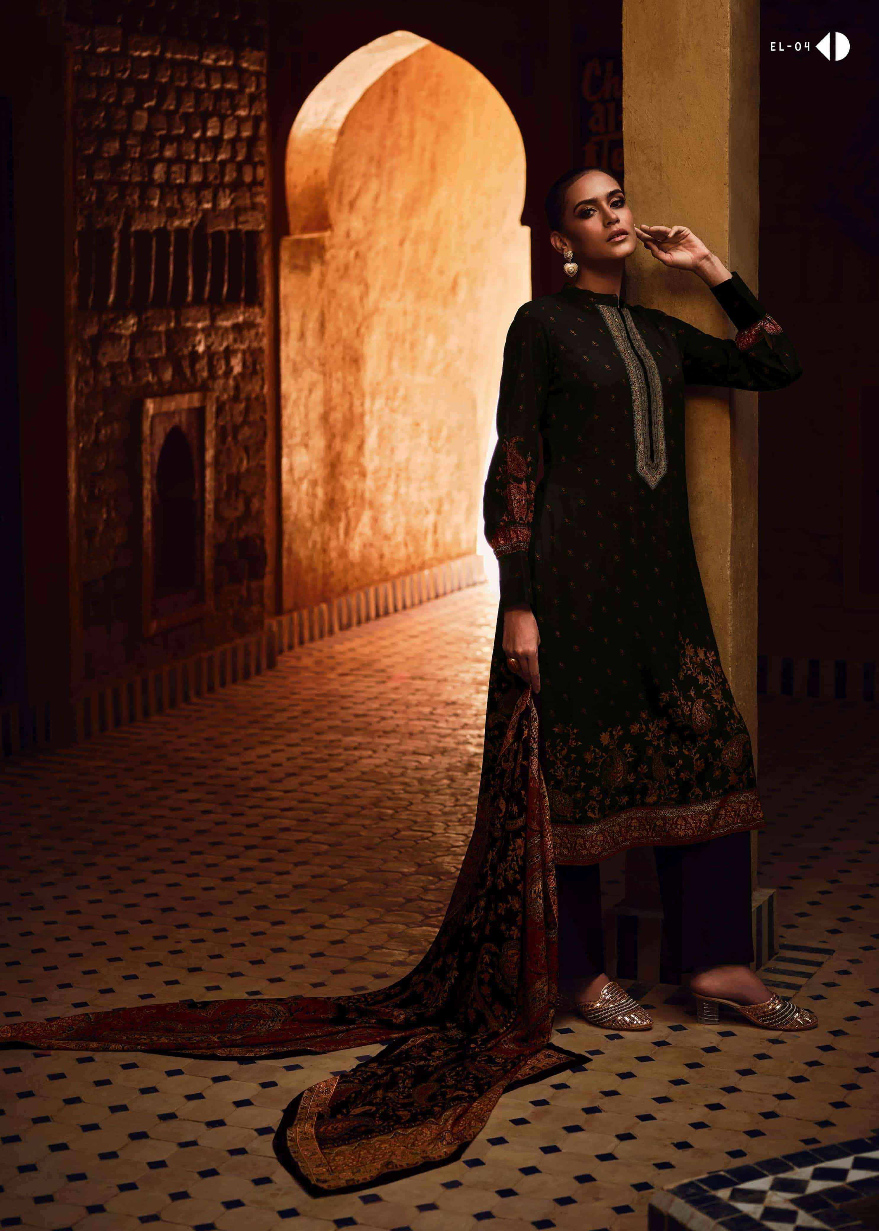 Varsha Ella Fancy Digital Printed Muslin Salwar Kameez Wholesale Rate ( 6 Pcs Catalog )