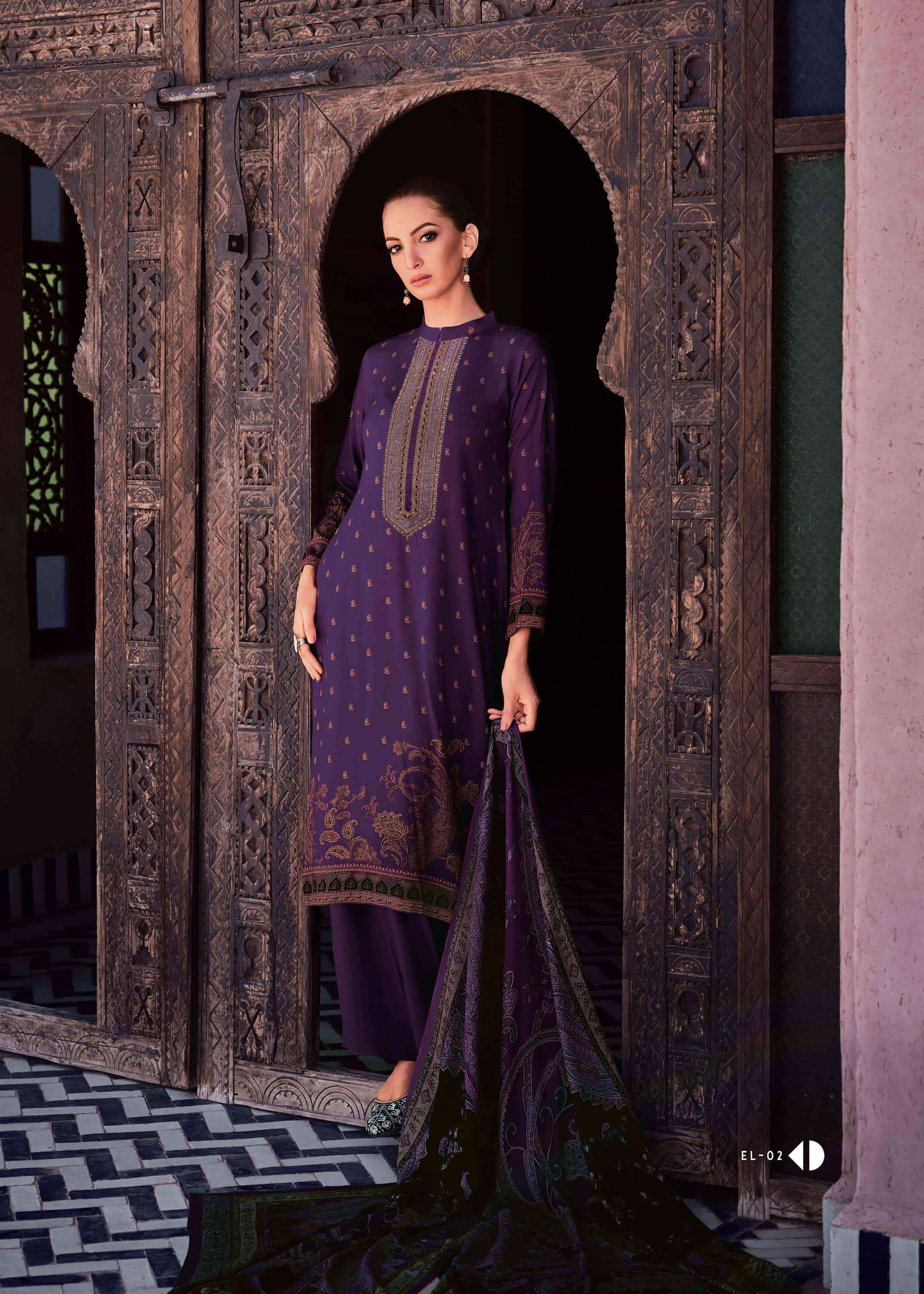 Varsha Ella Fancy Digital Printed Muslin Salwar Kameez Wholesale Rate ( 6 Pcs Catalog )