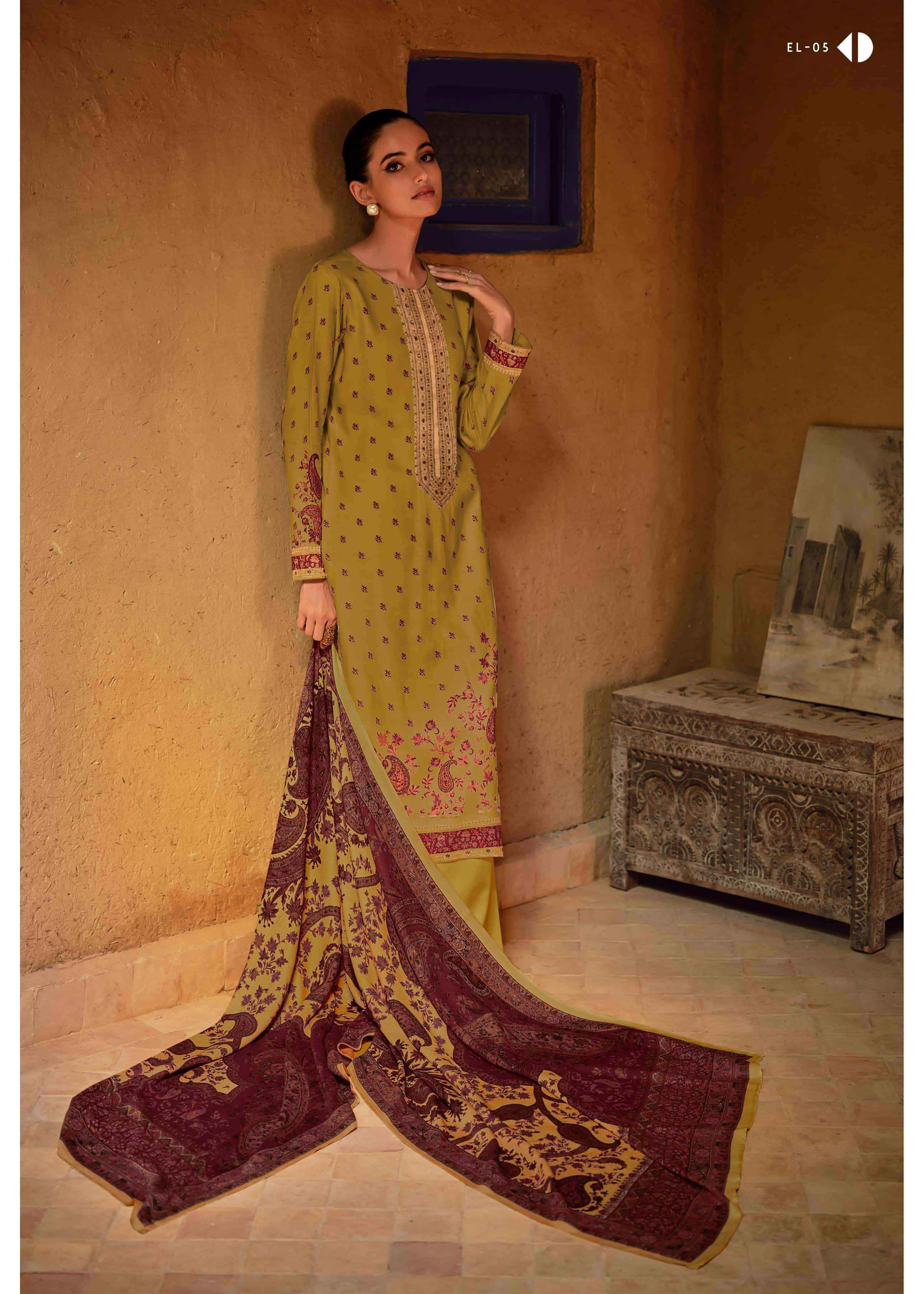 Varsha Ella Fancy Digital Printed Muslin Salwar Kameez Wholesale Rate ( 6 Pcs Catalog )