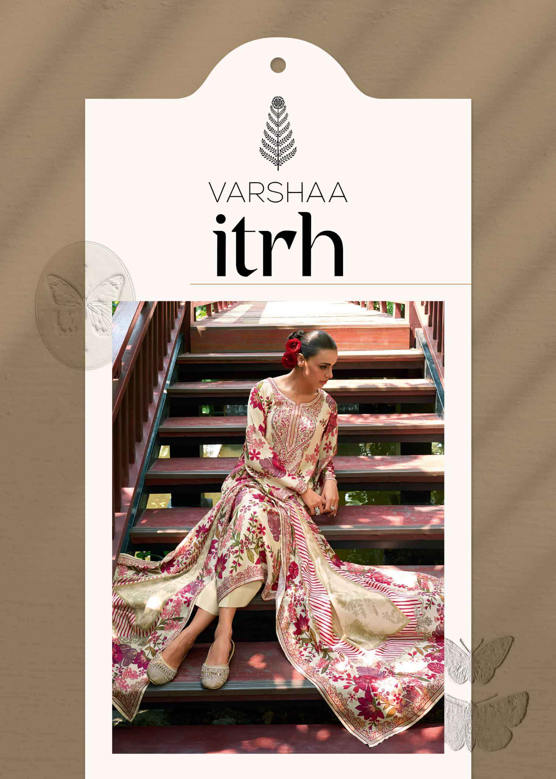 Varsha Fashion Itrh Silk Ladies Ladies Dress Material Wholesale Market Surat ( 6 Pcs Catalogue )
