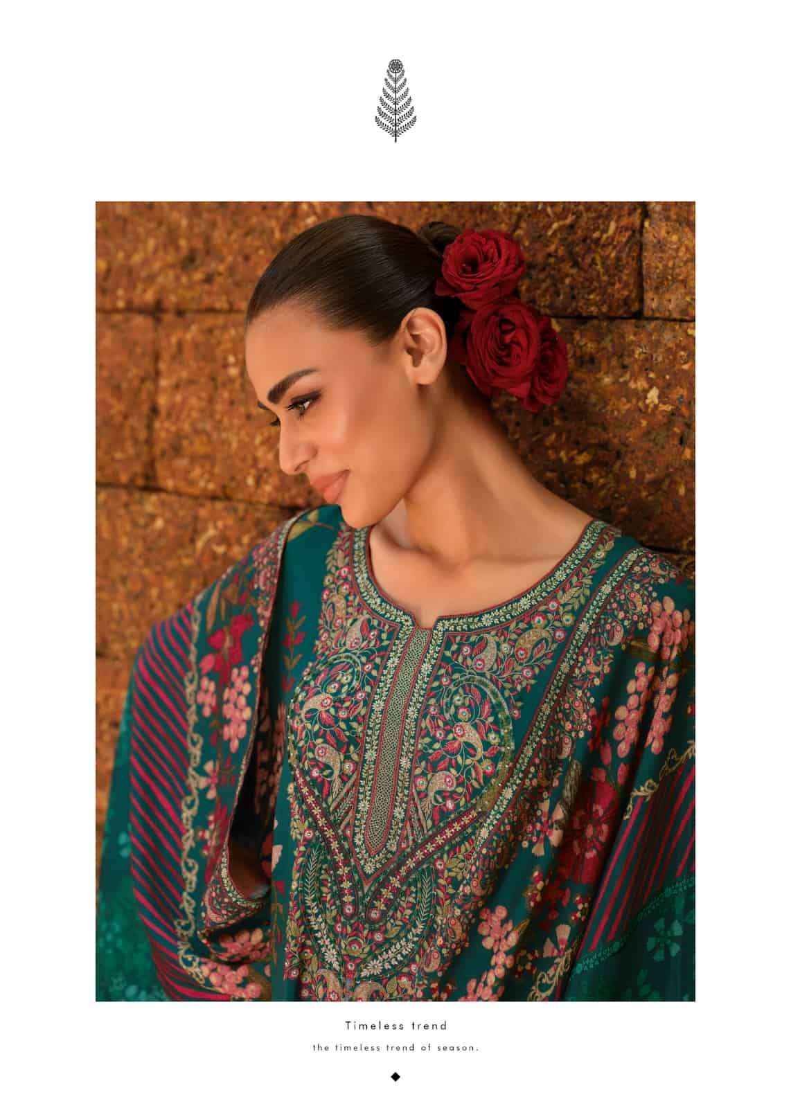 Varsha Fashion Itrh Silk Ladies Ladies Dress Material Wholesale Market Surat ( 6 Pcs Catalogue )