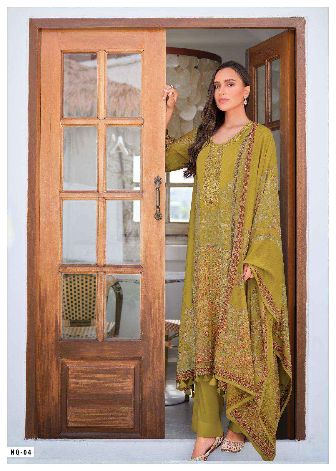 Varsha Naqashi Exclusive Modal Satin Ladies Salwar Kameez Wholesale Rate ( 5 Pcs Catalog )