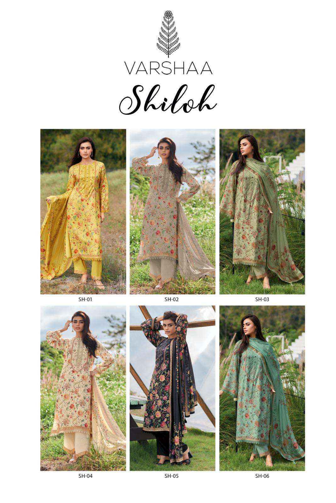 Varsha Shiloh Digital Printed Cotton Wholesale Textile Market Surat ( 6 Pcs Catalogue )