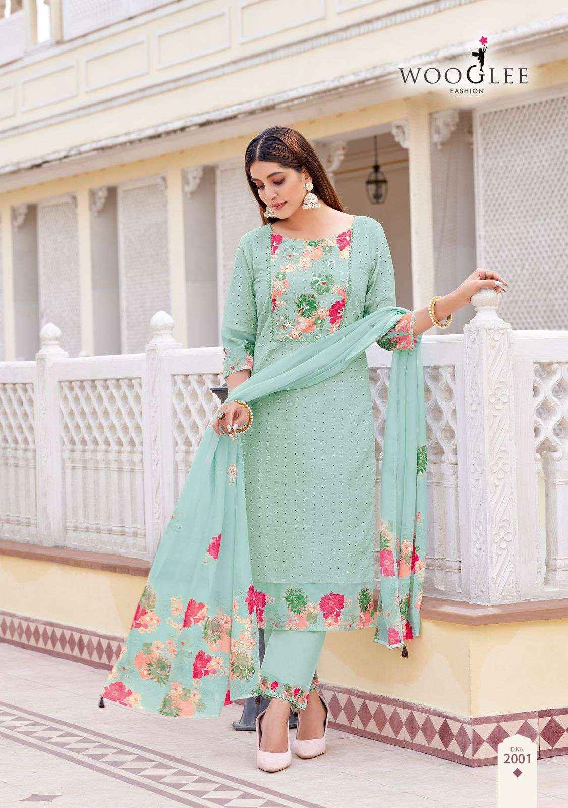 Wooglee Kashmira wholesale Kurtis catalog online from Surat ( 6 Pcs set )