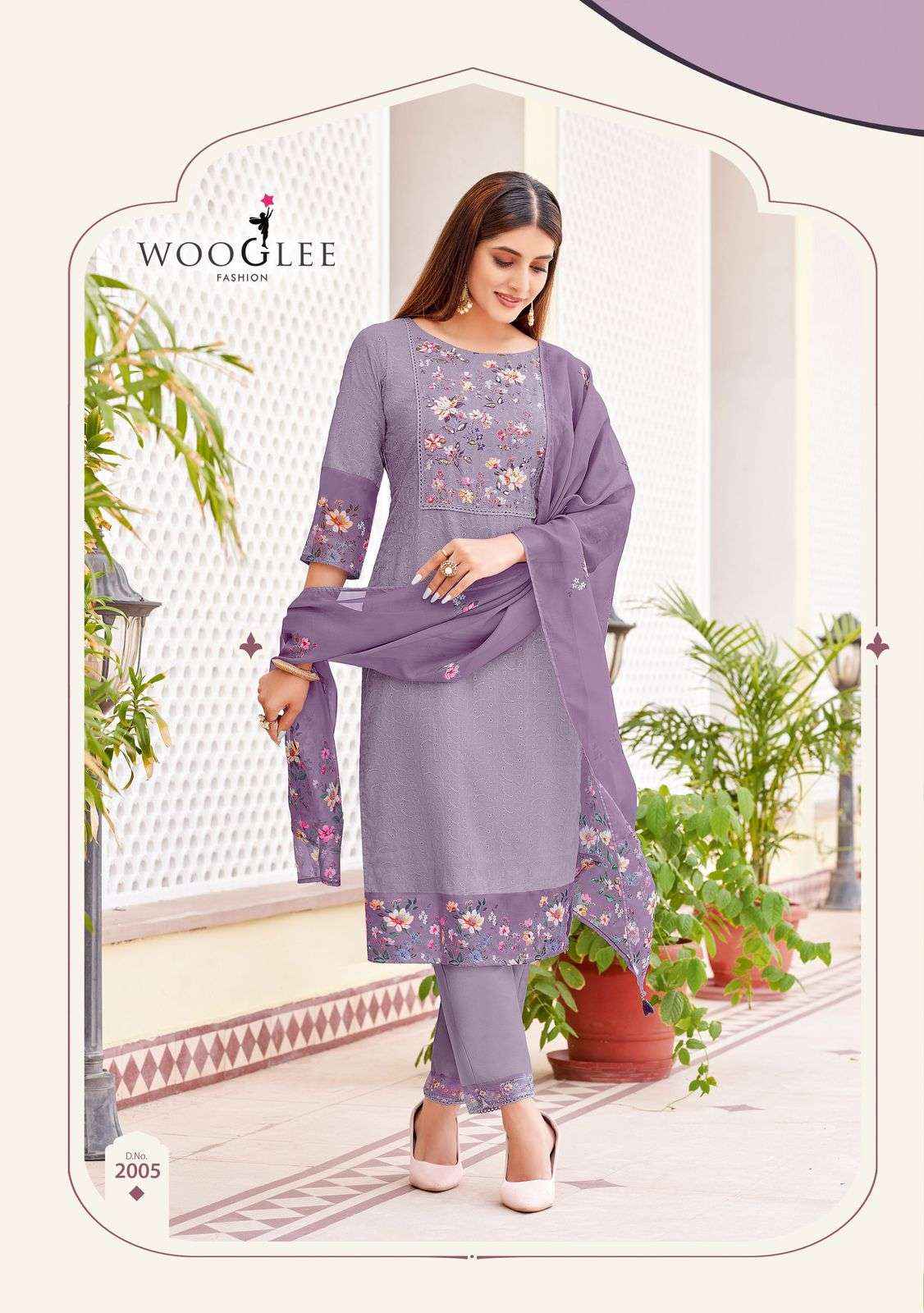 Wooglee Kashmira wholesale Kurtis catalog online from Surat ( 6 Pcs set )