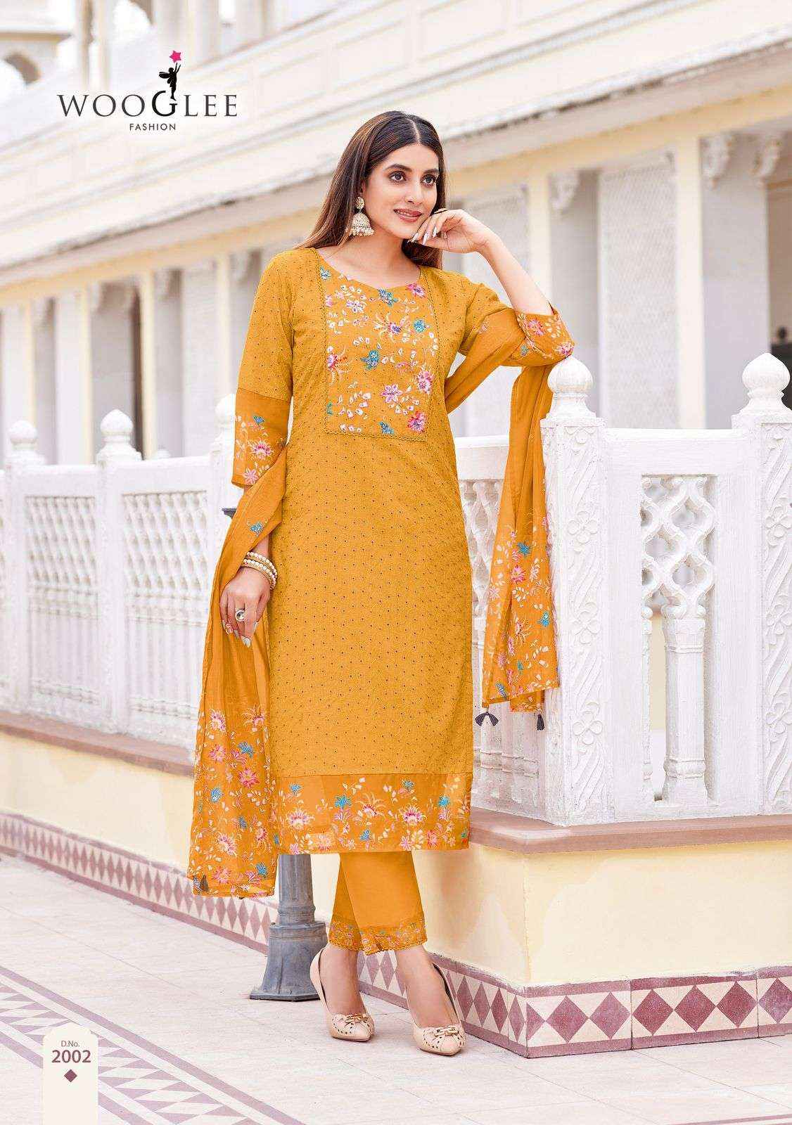 Wooglee Kashmira wholesale Kurtis catalog online from Surat ( 6 Pcs set )