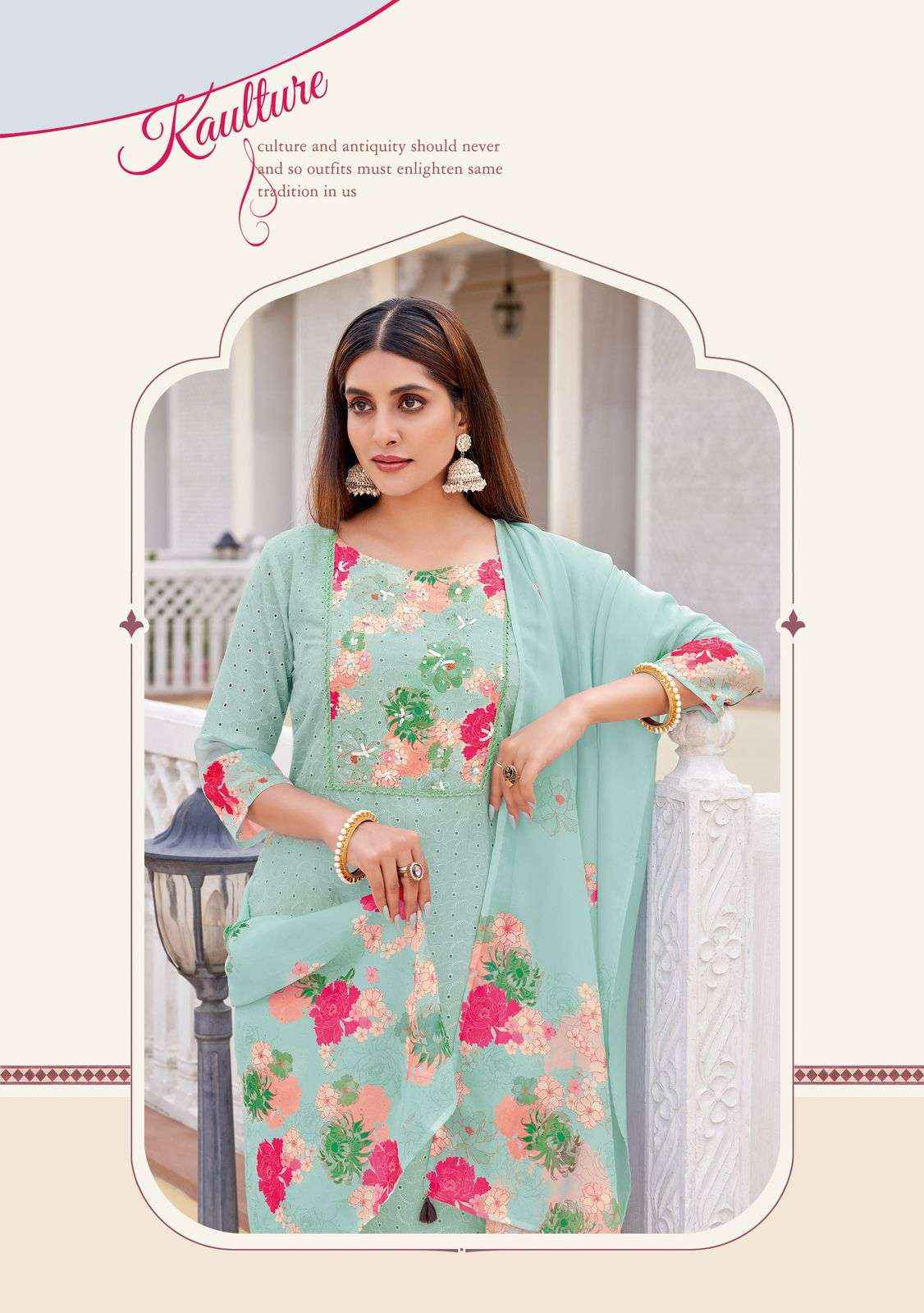 Wooglee Kashmira wholesale Kurtis catalog online from Surat ( 6 Pcs set )