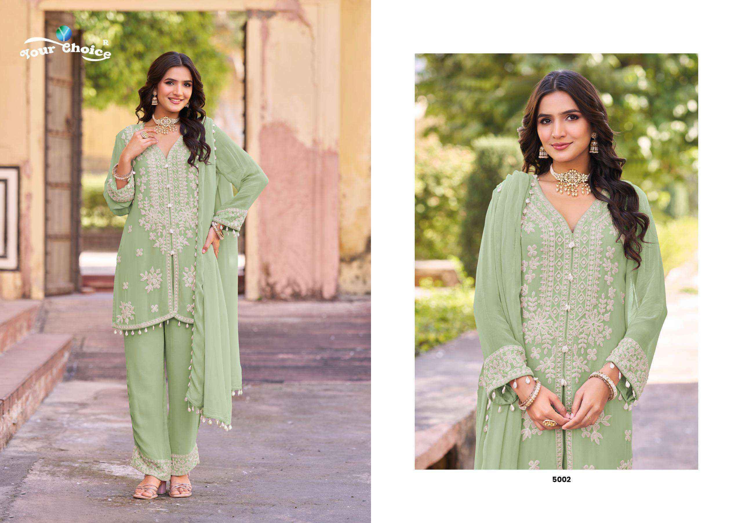 Your Choice Delta Readymade Chinon Dress Wholesale Rate ( 3 Pcs Catalog )