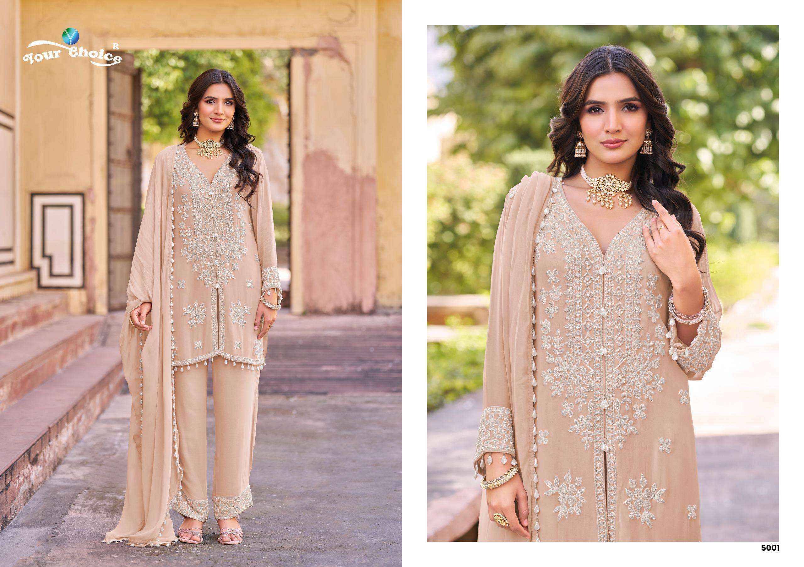 Your Choice Delta Readymade Chinon Dress Wholesale Rate ( 3 Pcs Catalog )