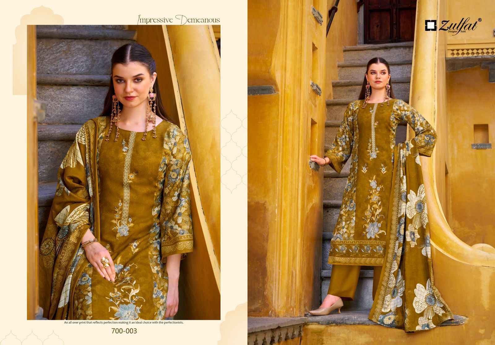 Zulfat Meenakaari Jam Cotton Salwar Kameez Wholesale Rate ( 6 Pcs Catalog )