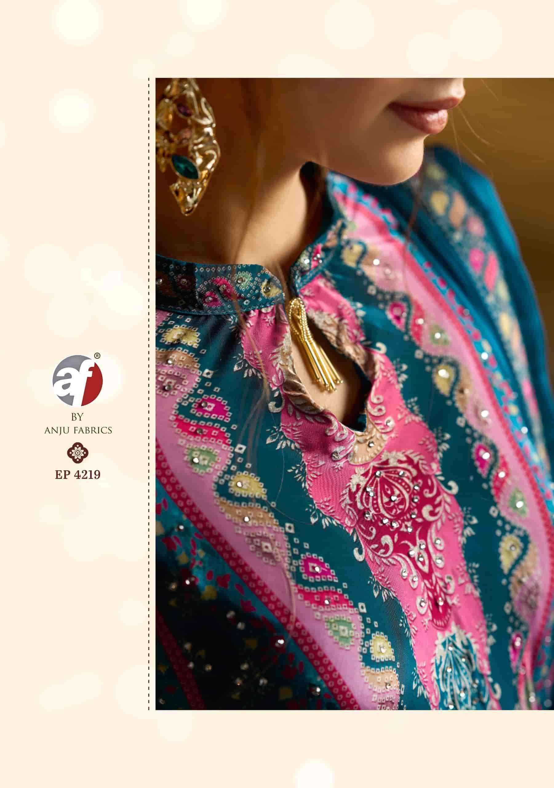 Af Stock Out Deedar By Anju Fabrics Designer Gown Dupatta Set Latest Wholesale Rate ( 6 Pcs Catalog )