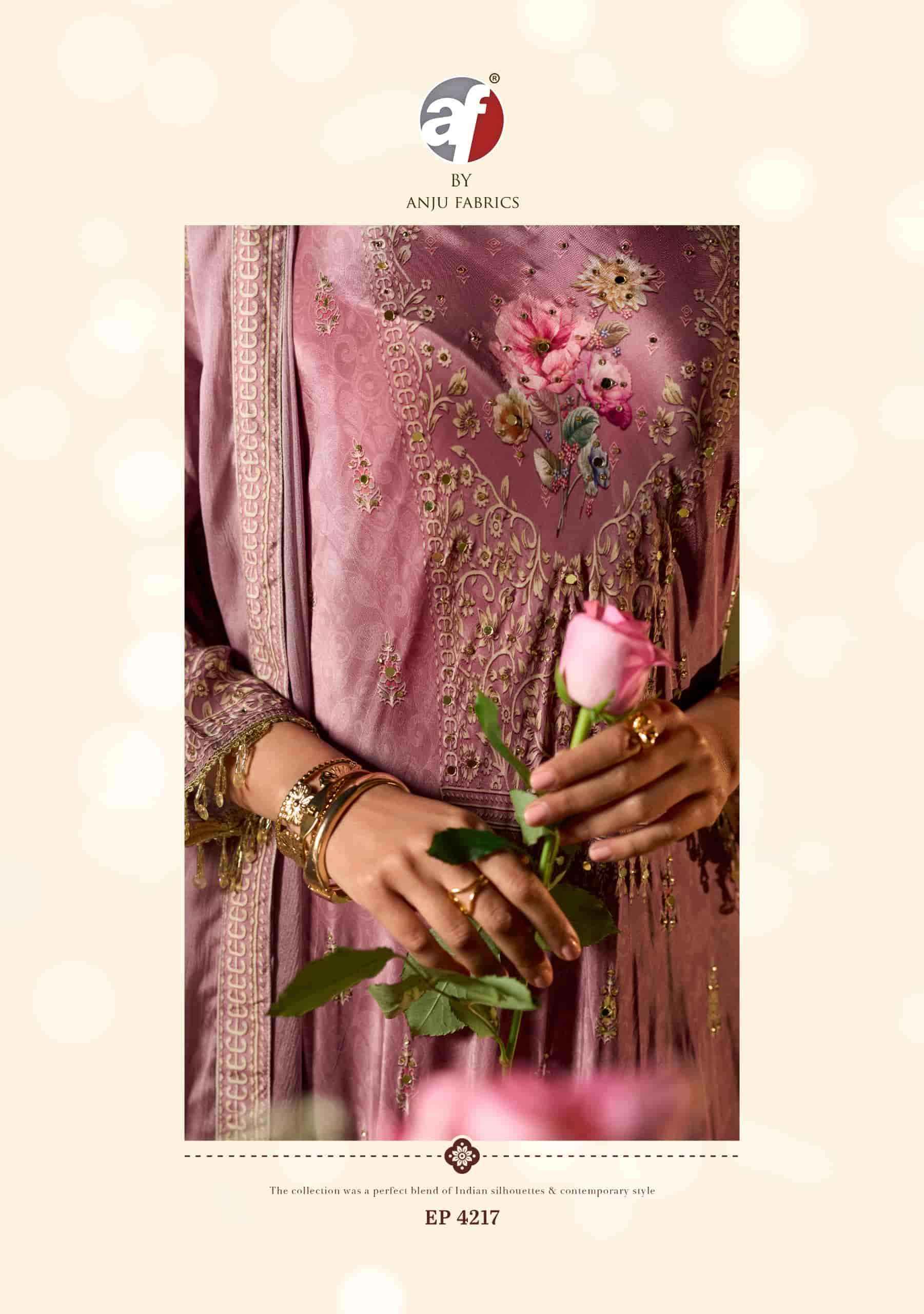 Af Stock Out Deedar By Anju Fabrics Designer Gown Dupatta Set Latest Wholesale Rate ( 6 Pcs Catalog )