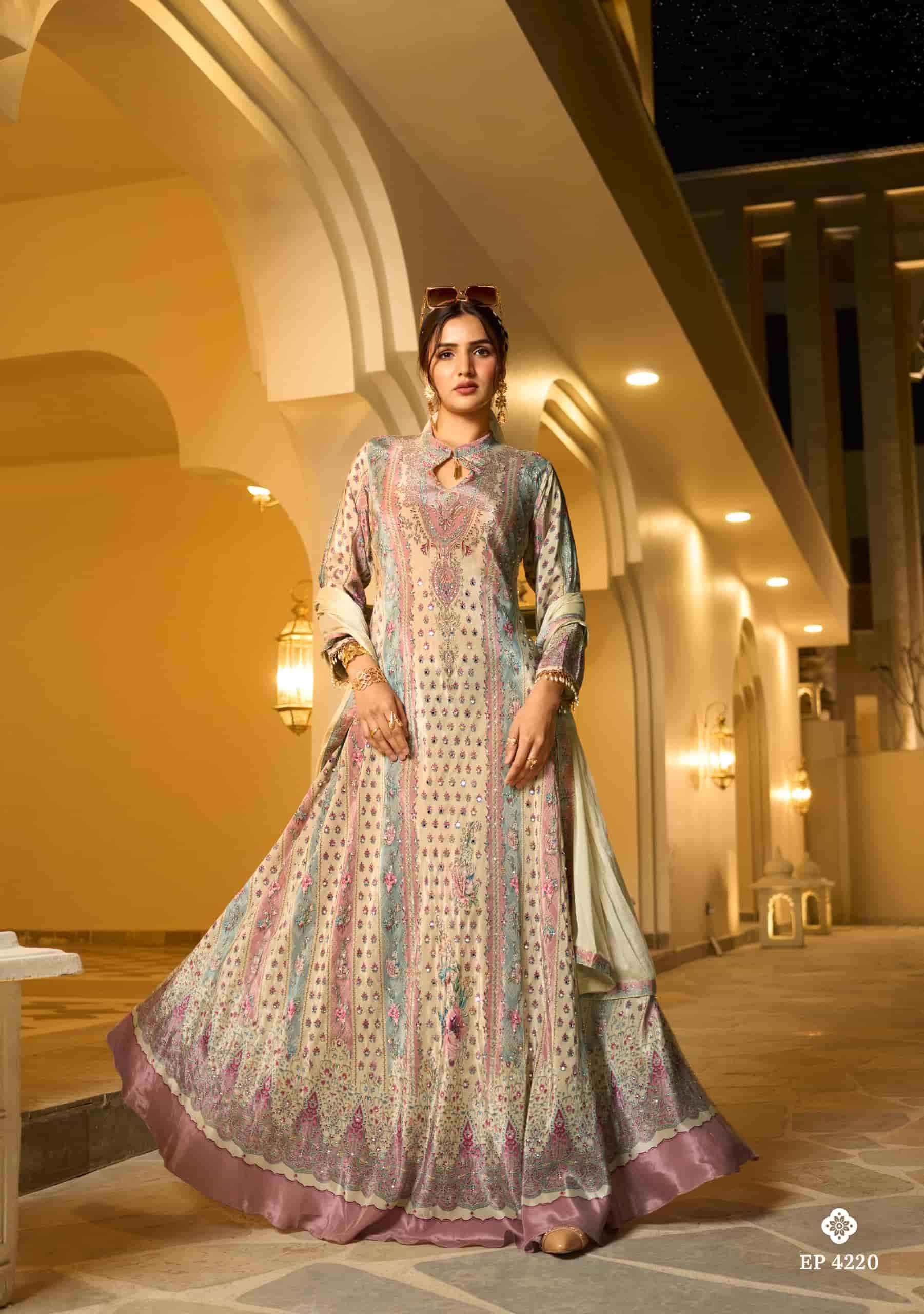 Af Stock Out Deedar By Anju Fabrics Designer Gown Dupatta Set Latest Wholesale Rate ( 6 Pcs Catalog )