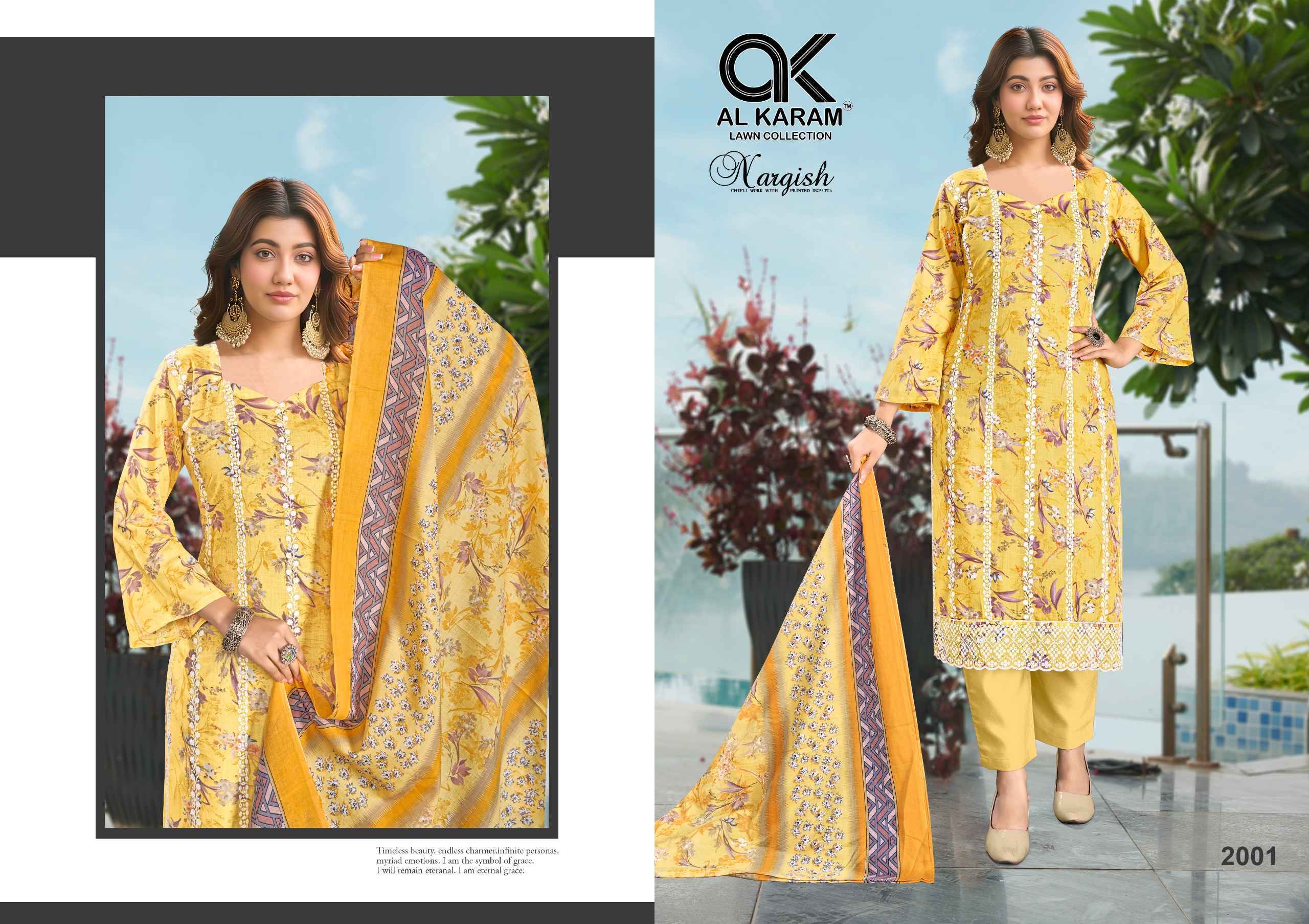 Al Karam Nargis Cotton Salwar Kameez Wholesale Rate ( 4 Pcs Catalog )