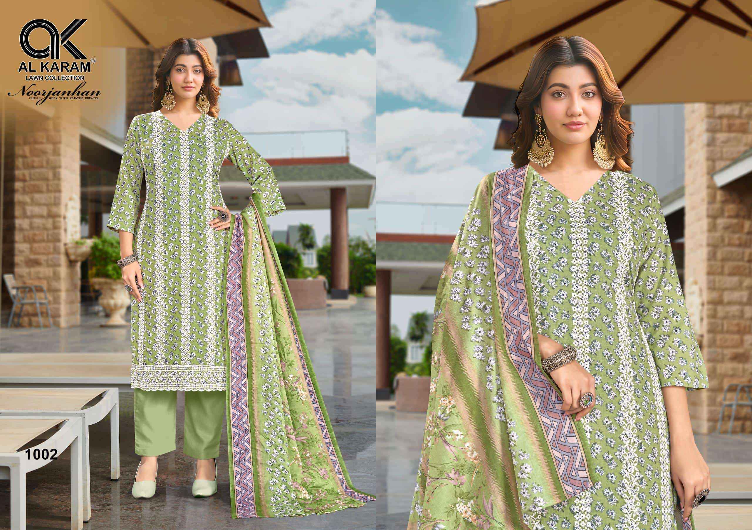 Al Karam Noorjanhan Cotton Salwar Kameez Wholesale Price ( 4 Pcs Catalogue )