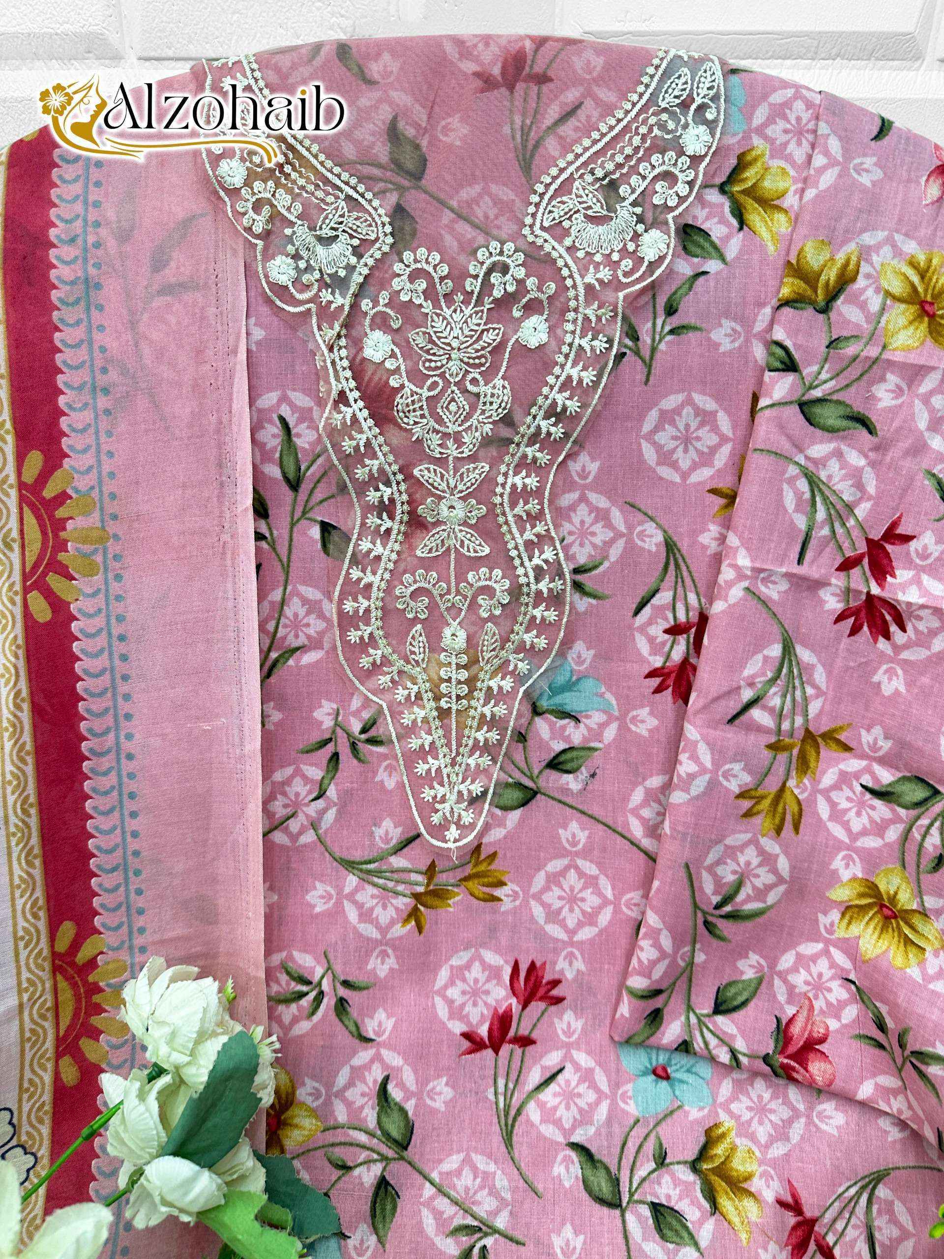 Al Zohaib Itrh Vol 1 Cotton Salwar Kameez Wholesale Rate ( 4 Pcs Catalog )