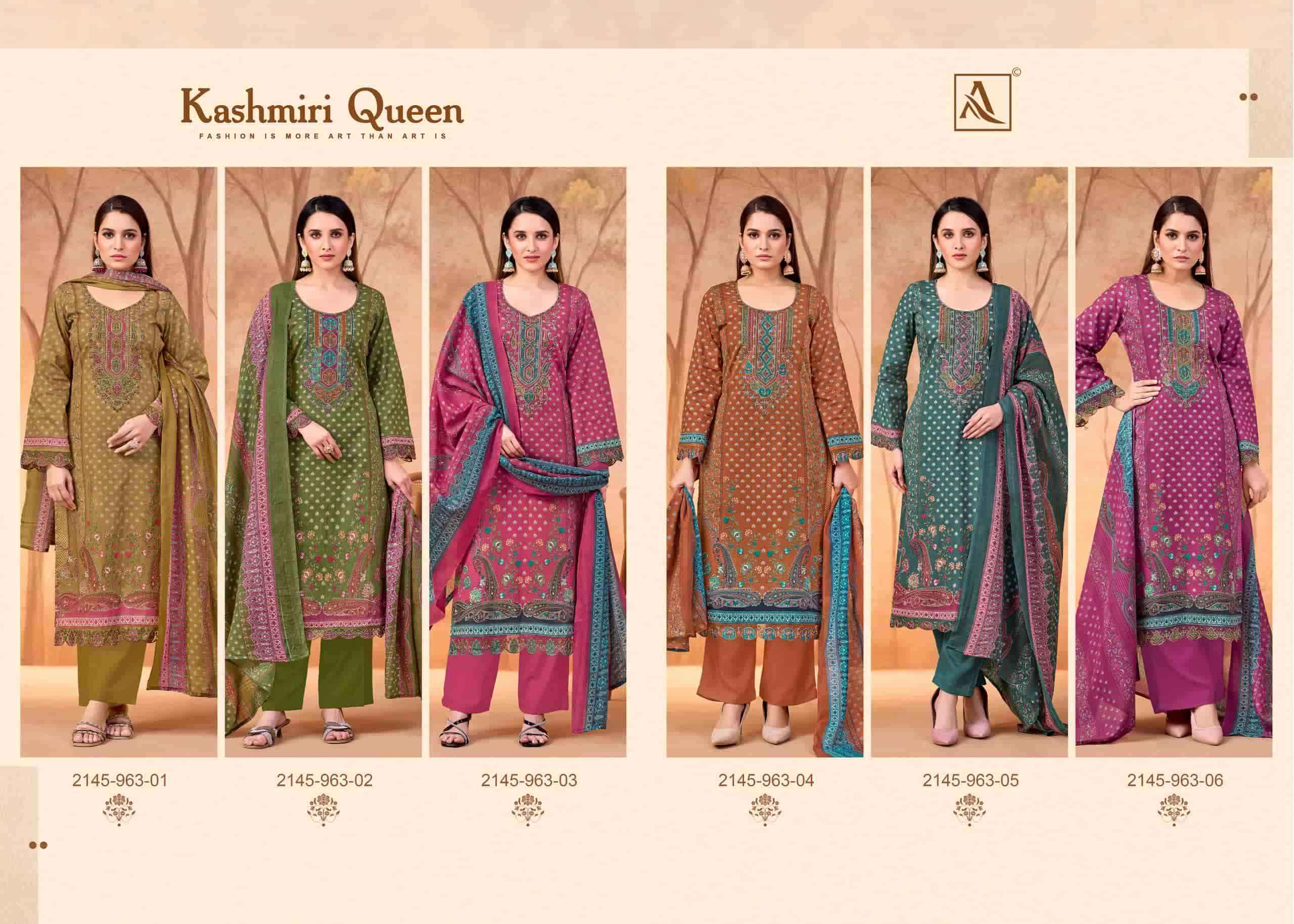 Alok Suit Kashmiri Queen Cotton Salwar Kameez Wholesale Price ( 6 Pcs Catalogue )