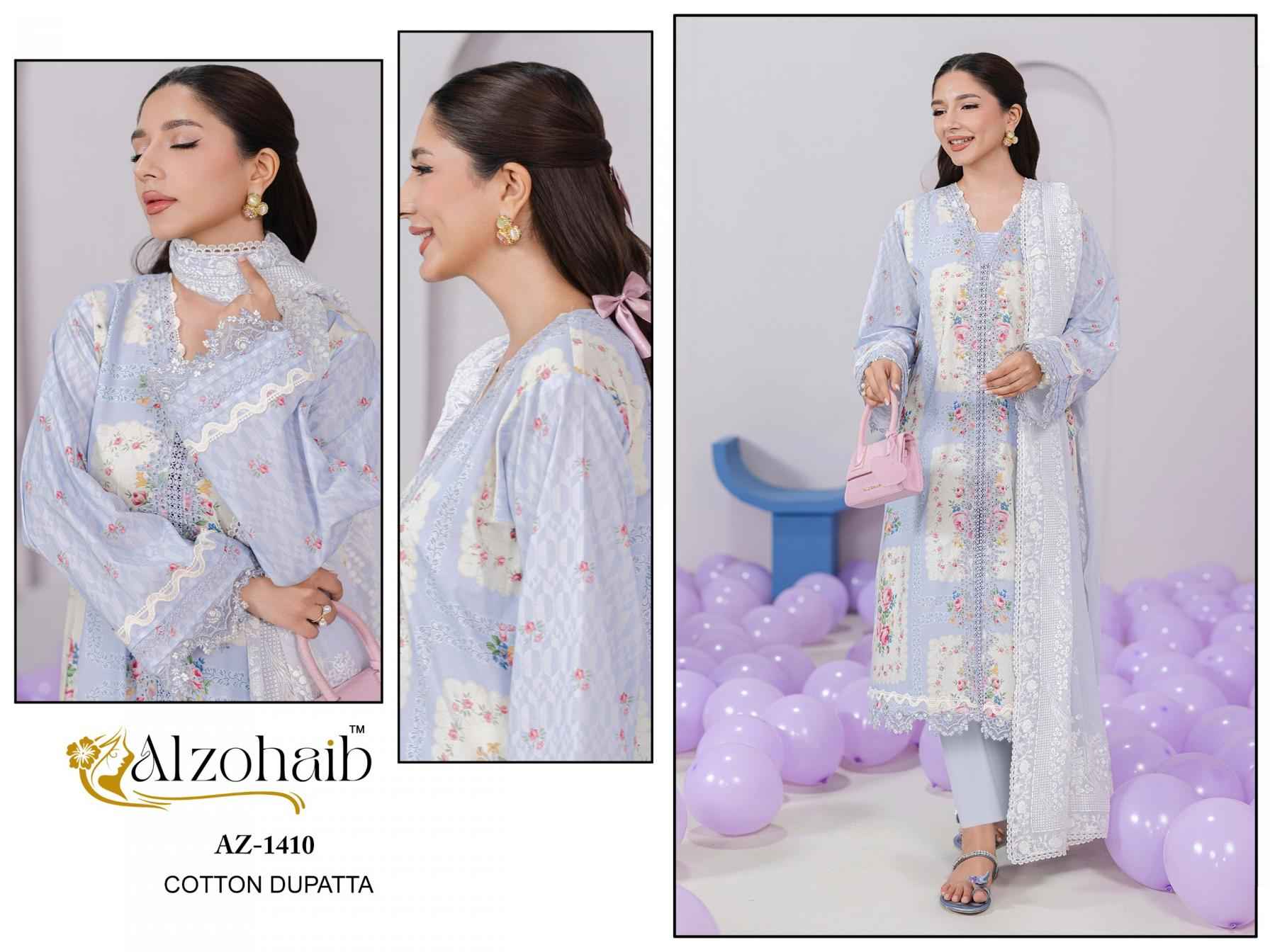 Alzohaib aziza vol 1 unique cotton pakistani Dress Material ( 4 Pcs Catalogue )