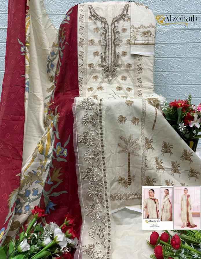 Alzohaib aziza vol 1 unique cotton pakistani Dress Material ( 4 Pcs Catalogue )