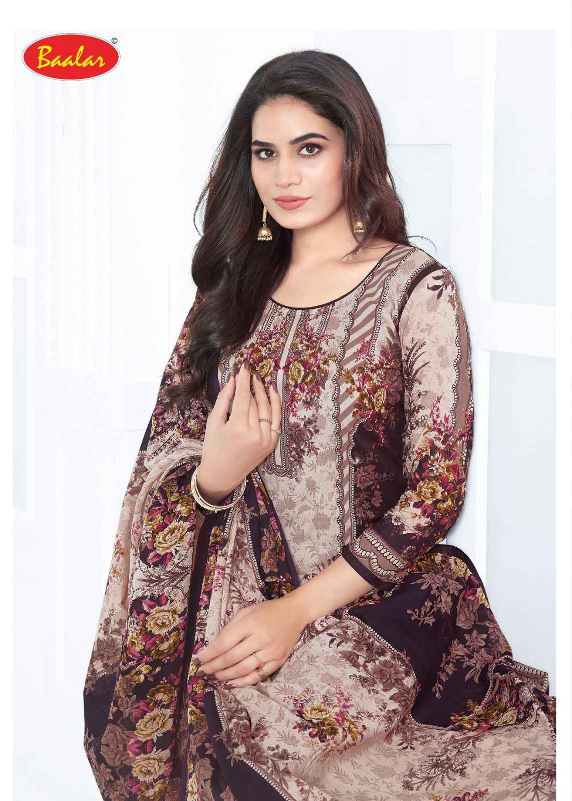 Baalar Karachi Cotton Vol 14 Lawn Cotton Salwar Kameez Wholesale Rate ( 13 Pcs Catalog )