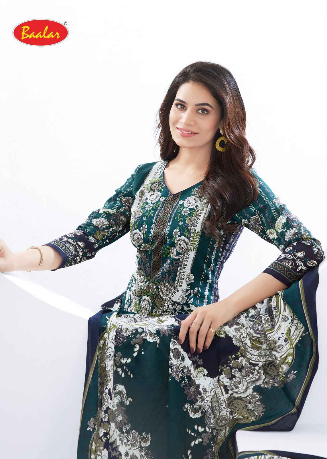 Baalar Karachi Cotton Vol 14 Lawn Cotton Salwar Kameez Wholesale Rate ( 13 Pcs Catalog )