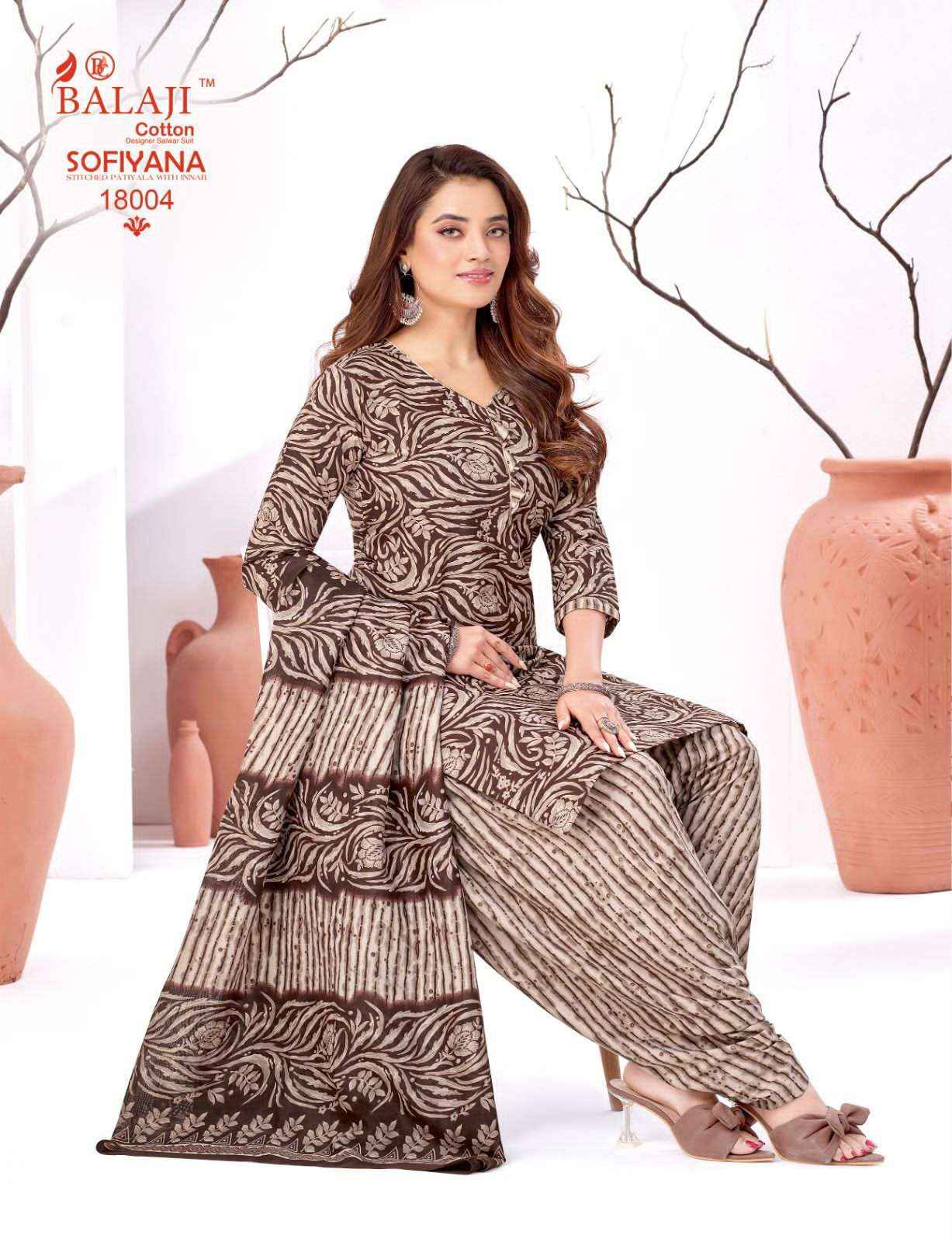 Balaji Cotton Sofiyana Vol 18 Readymade Cotton Suit Wholesale Price ( 12 Pcs Catalogue )