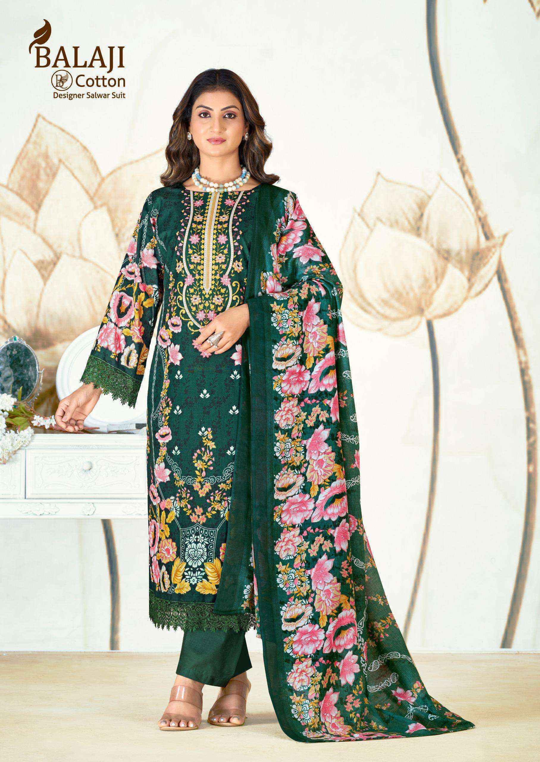 Balaji Jannat Cotton Dress Material New Catalogue Wholesale Price ( 8 pcs Catalogue )