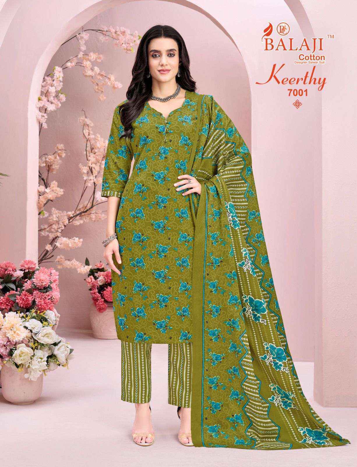 Balaji Keerthy Vol 7 Cotton Kurti Combo Wholesale Rate ( 10 Pcs Catalog )