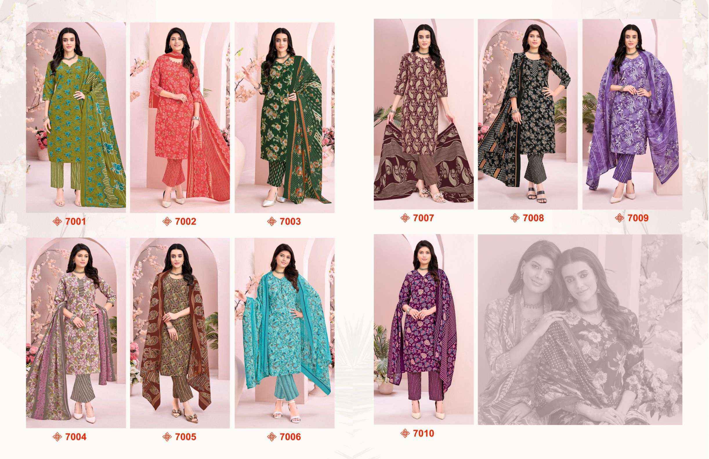 Balaji Keerthy Vol 7 Cotton Kurti Combo Wholesale Rate ( 10 Pcs Catalog )