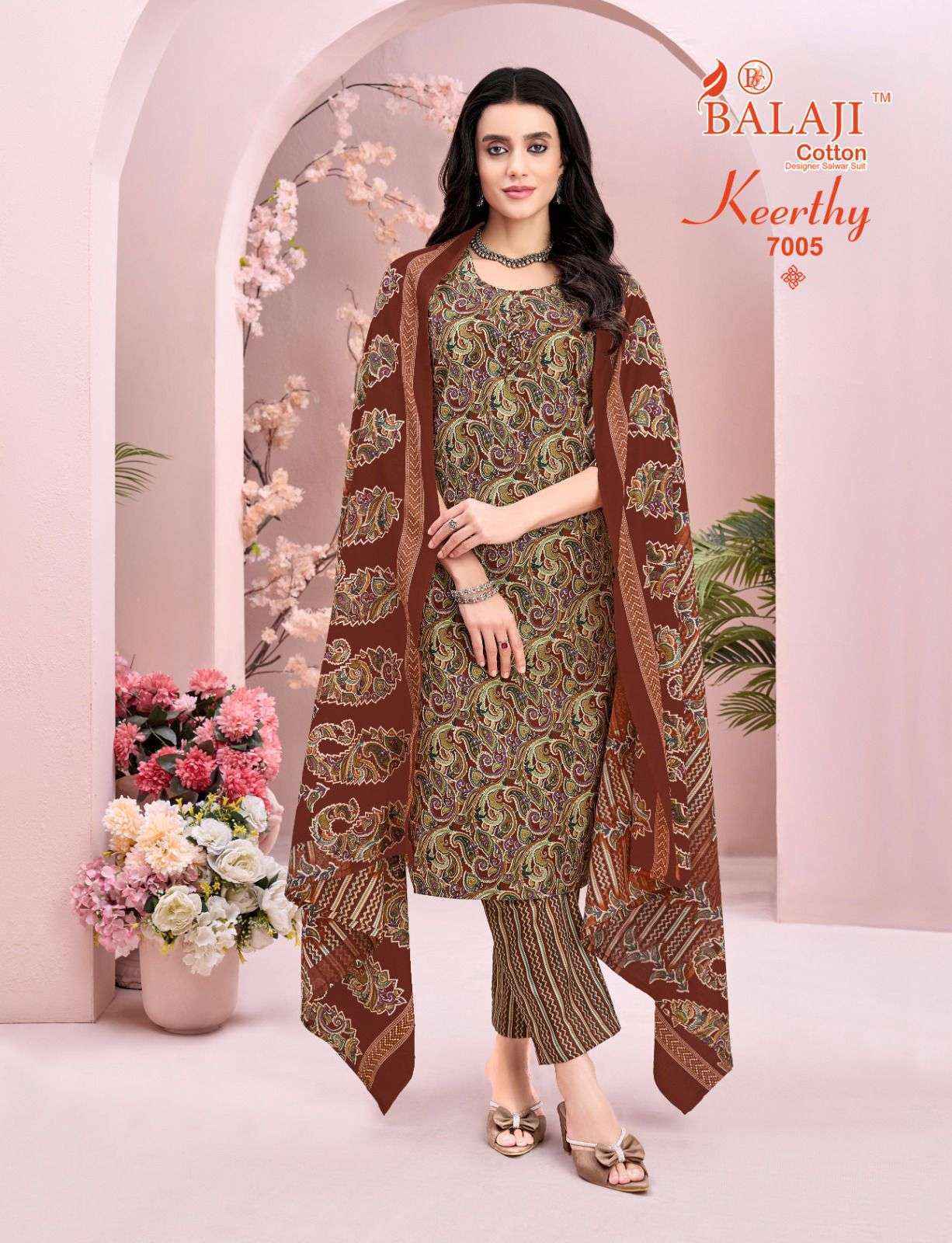 Balaji Keerthy Vol 7 Cotton Kurti Combo Wholesale Rate ( 10 Pcs Catalog )
