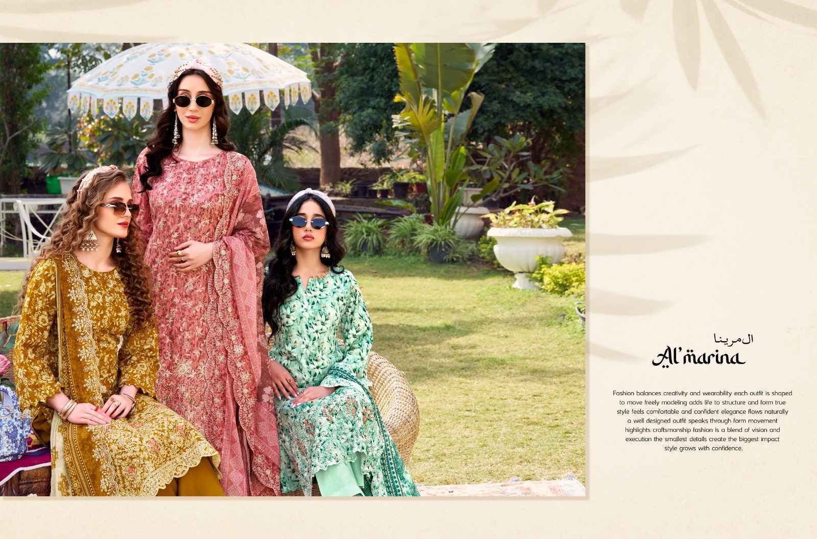 Belliza Designer Al Marina Chikankari Cotton Dress Material Wholesale Price ( 8 pcs Catalogue )