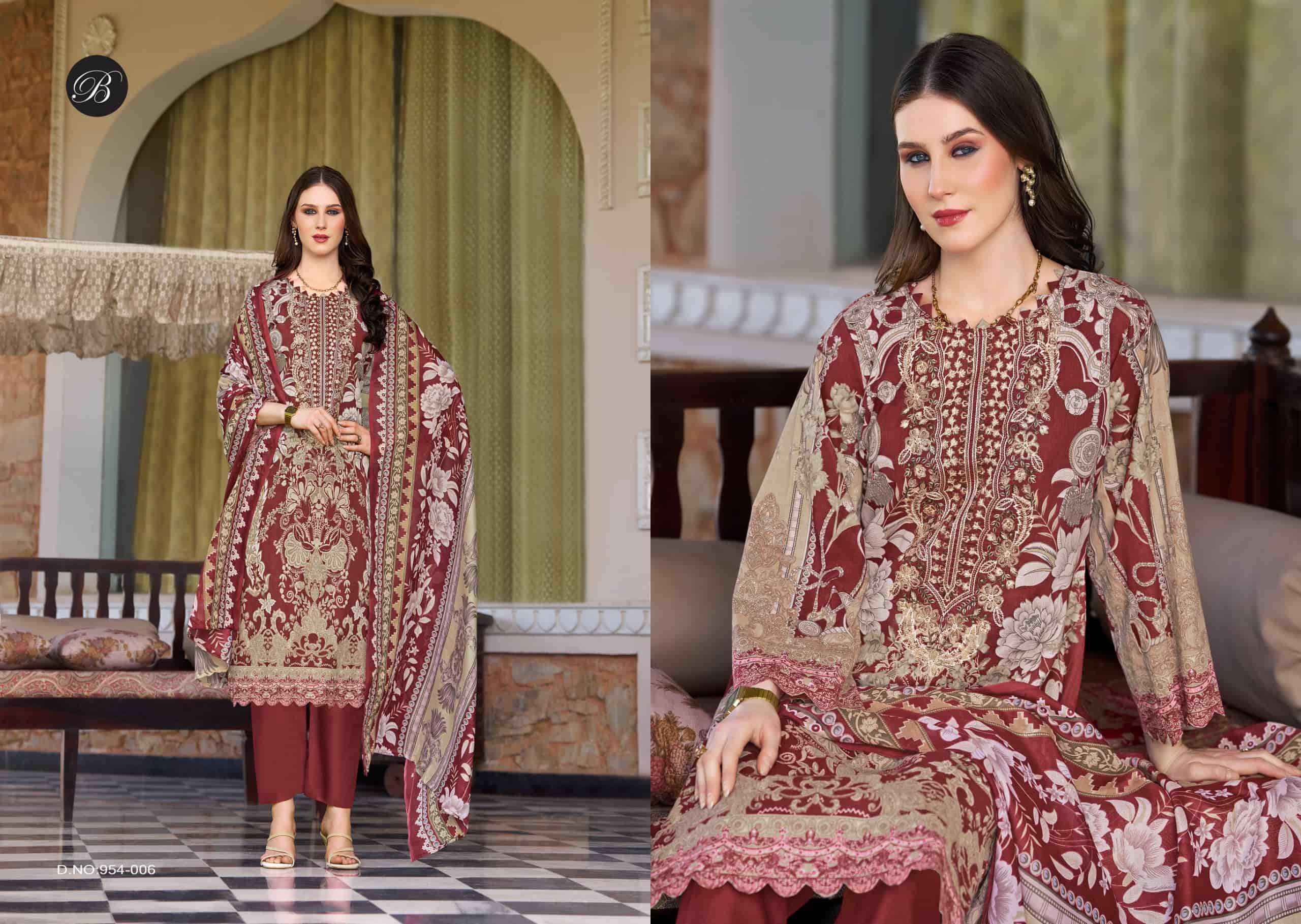 Belliza Designer Naira Vol 132 Pure Cotton Dress Material Wholesale Price ( 8 Pcs Catalogue )