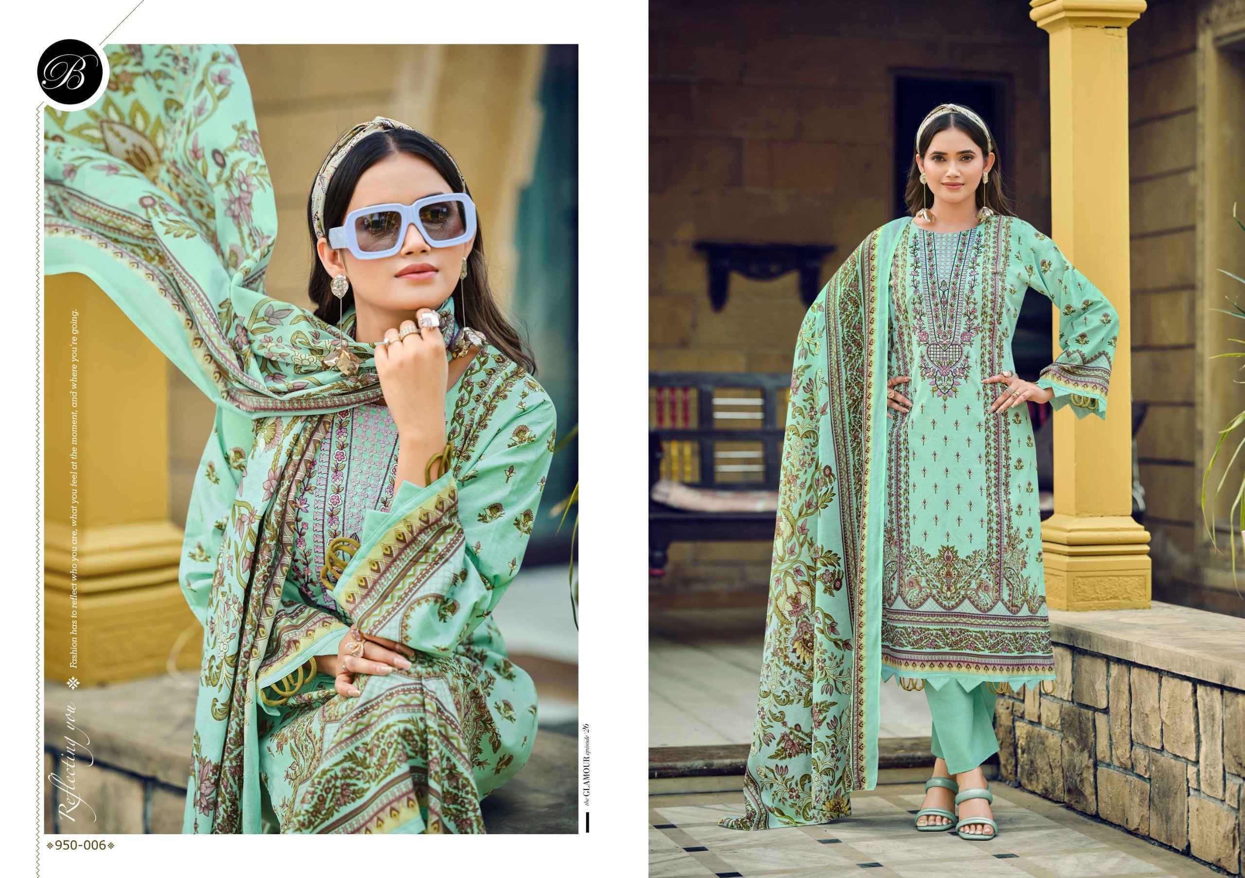 Belliza Naira Vol 131 Cotton Salwar Kameez Wholesale Rate ( 8 Pcs Catalog )