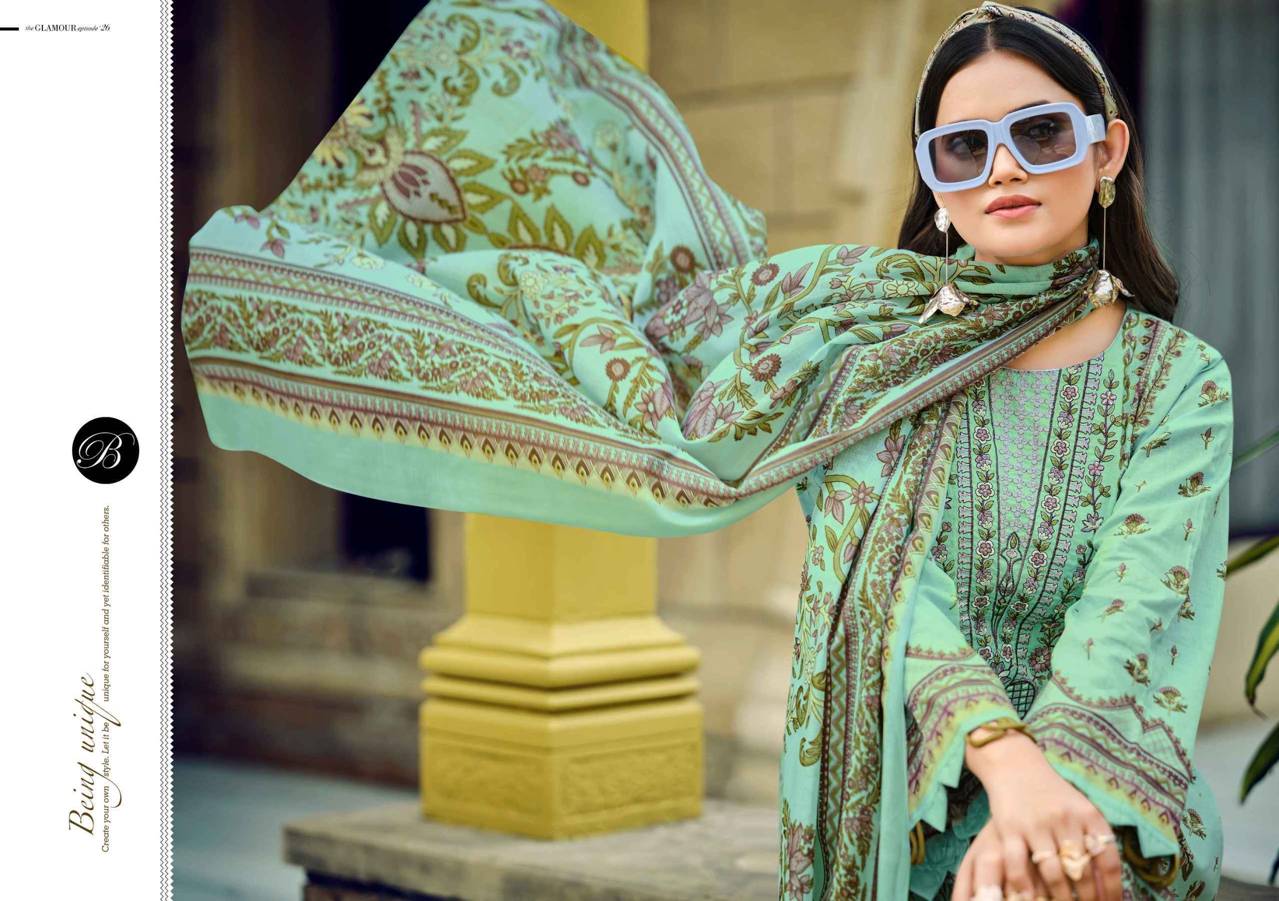 Belliza Naira Vol 131 Cotton Salwar Kameez Wholesale Rate ( 8 Pcs Catalog )