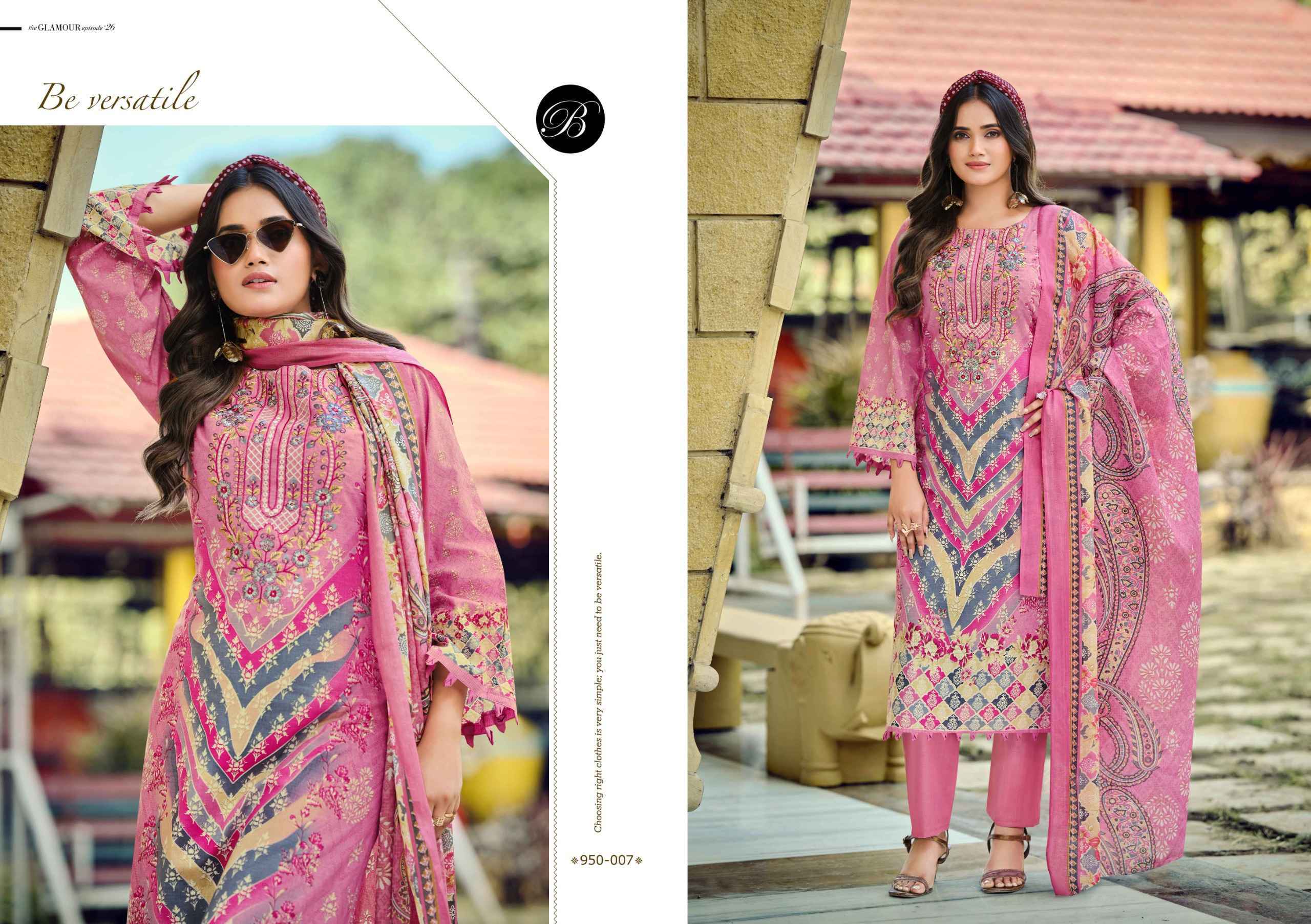 Belliza Naira Vol 131 Cotton Salwar Kameez Wholesale Rate ( 8 Pcs Catalog )