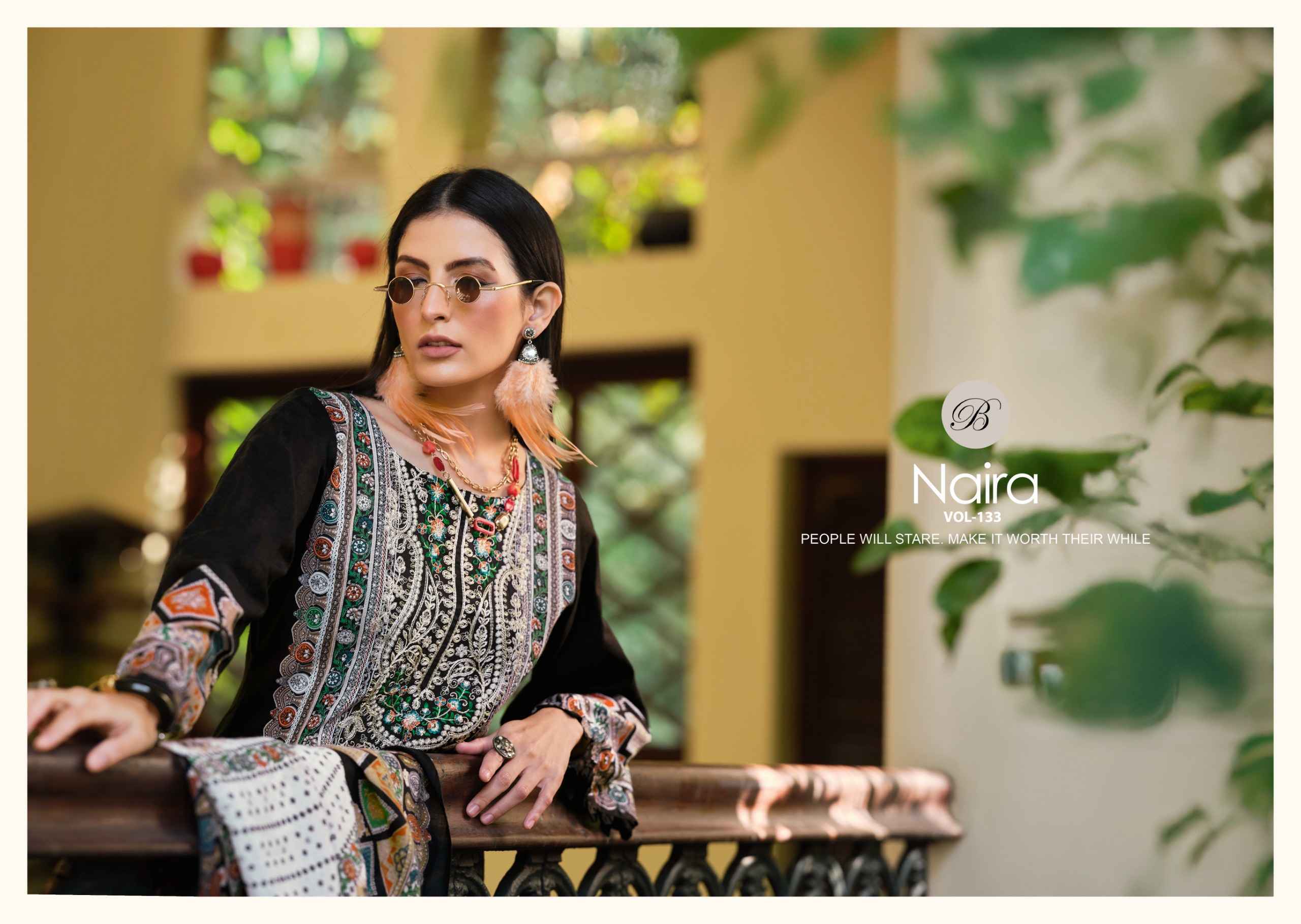 Belliza Naira Vol 133 Cotton Salwar Kameez Wholesale Rate ( 8 Pcs Catalog )