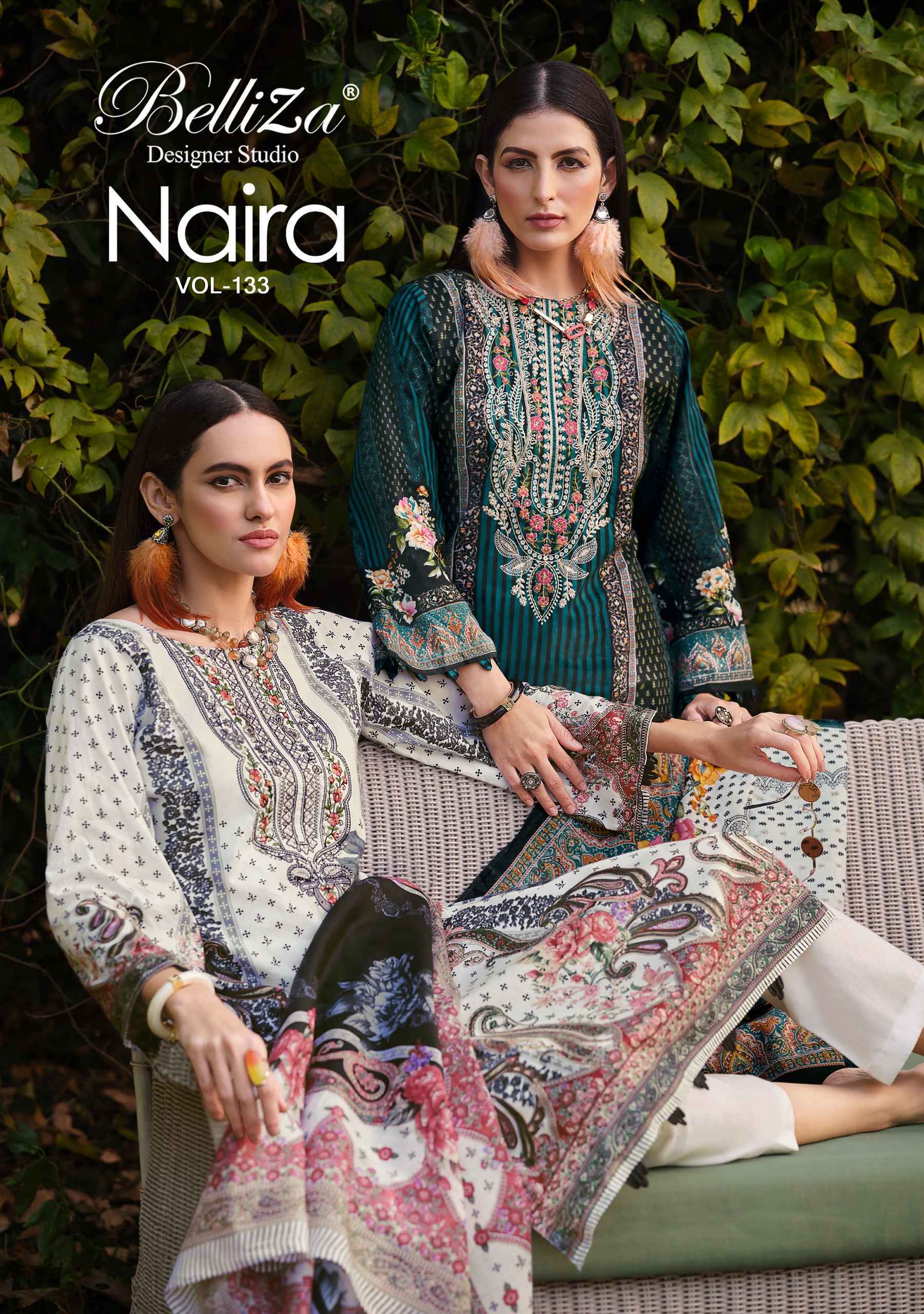 Belliza Naira Vol 133 Cotton Salwar Kameez Wholesale Rate ( 8 Pcs Catalog )