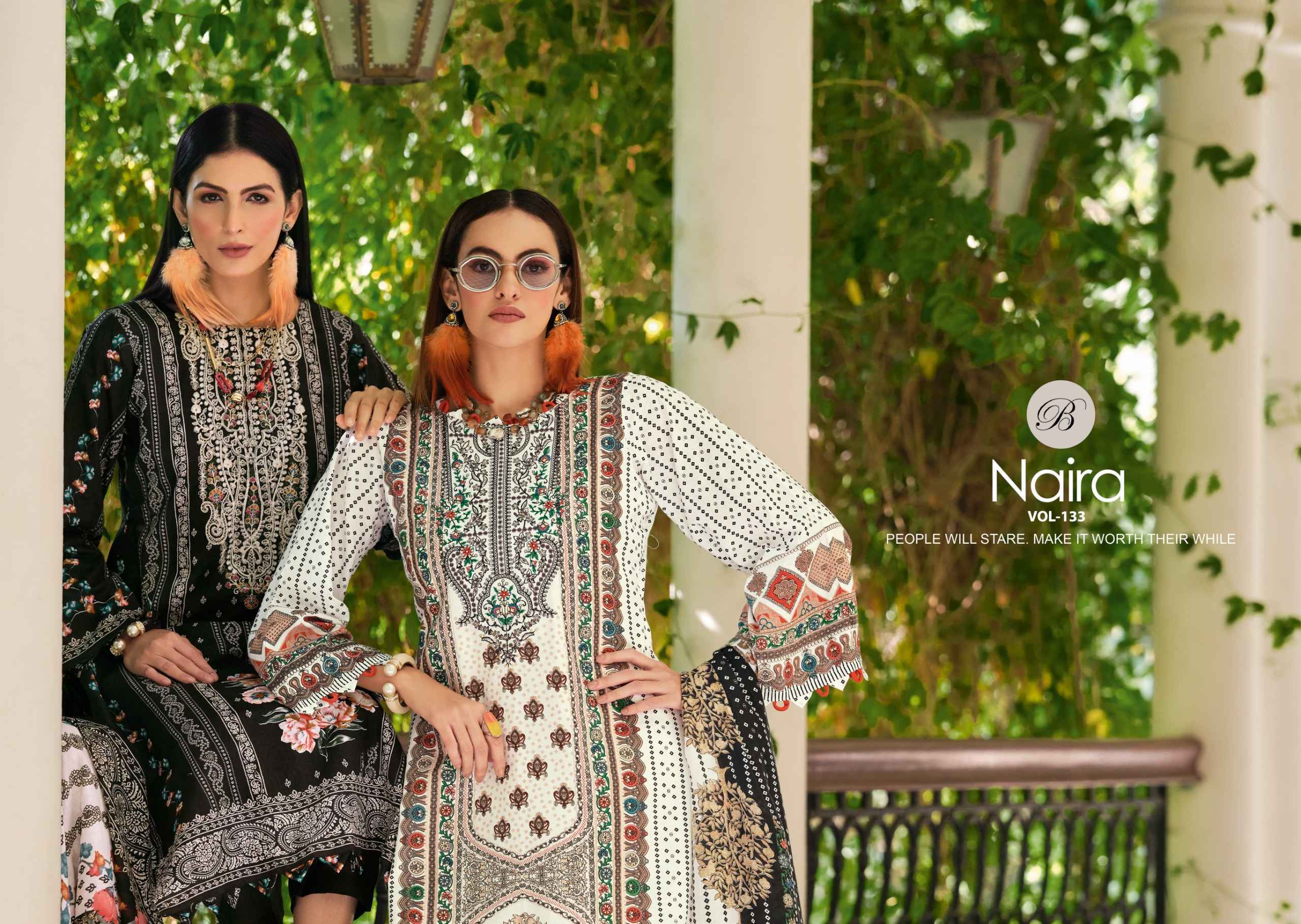 Belliza Naira Vol 133 Cotton Salwar Kameez Wholesale Rate ( 8 Pcs Catalog )