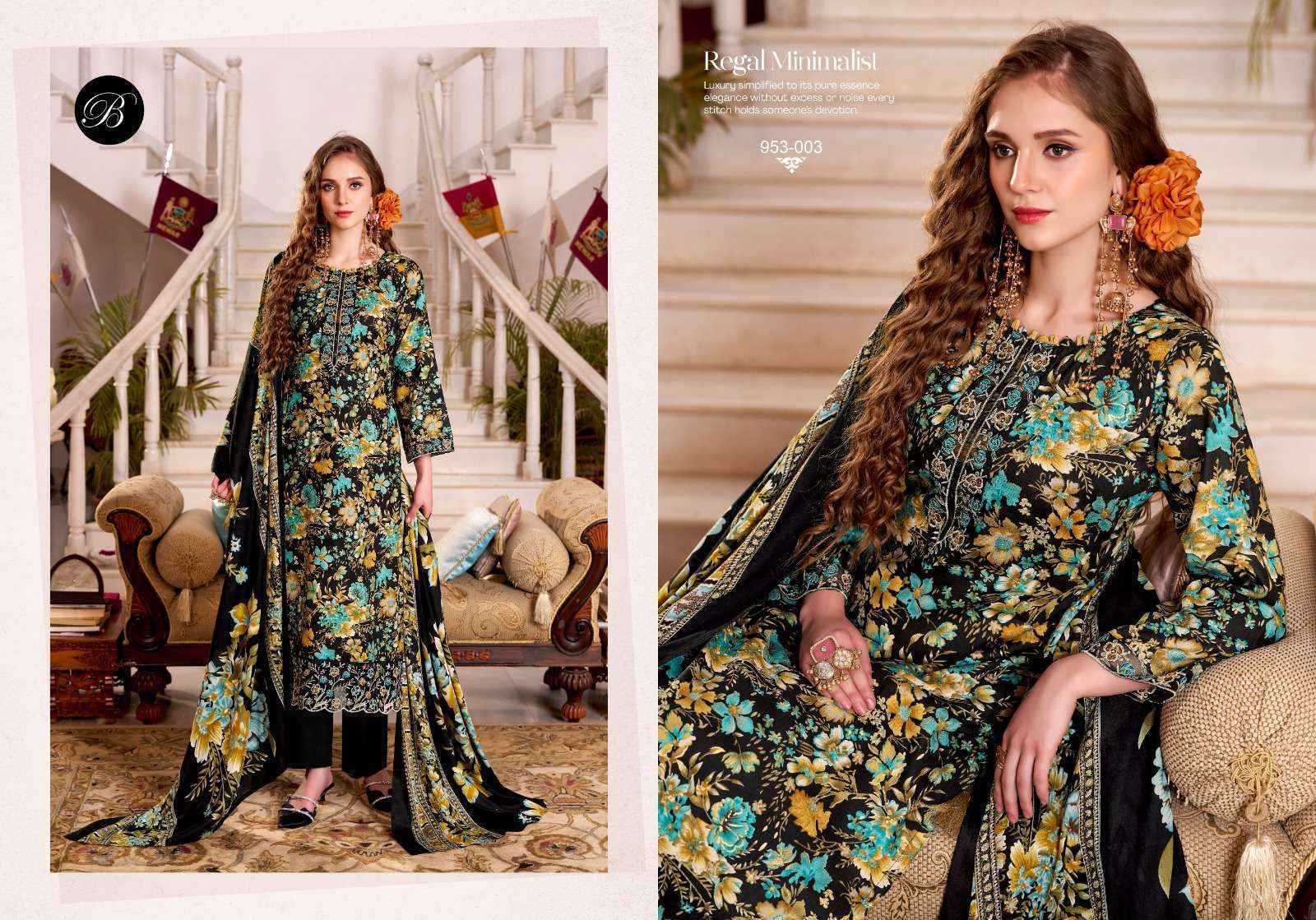 Belliza Reniza Cotton Salwar Kameez Wholesale Rate ( 4 Pcs Catalog )