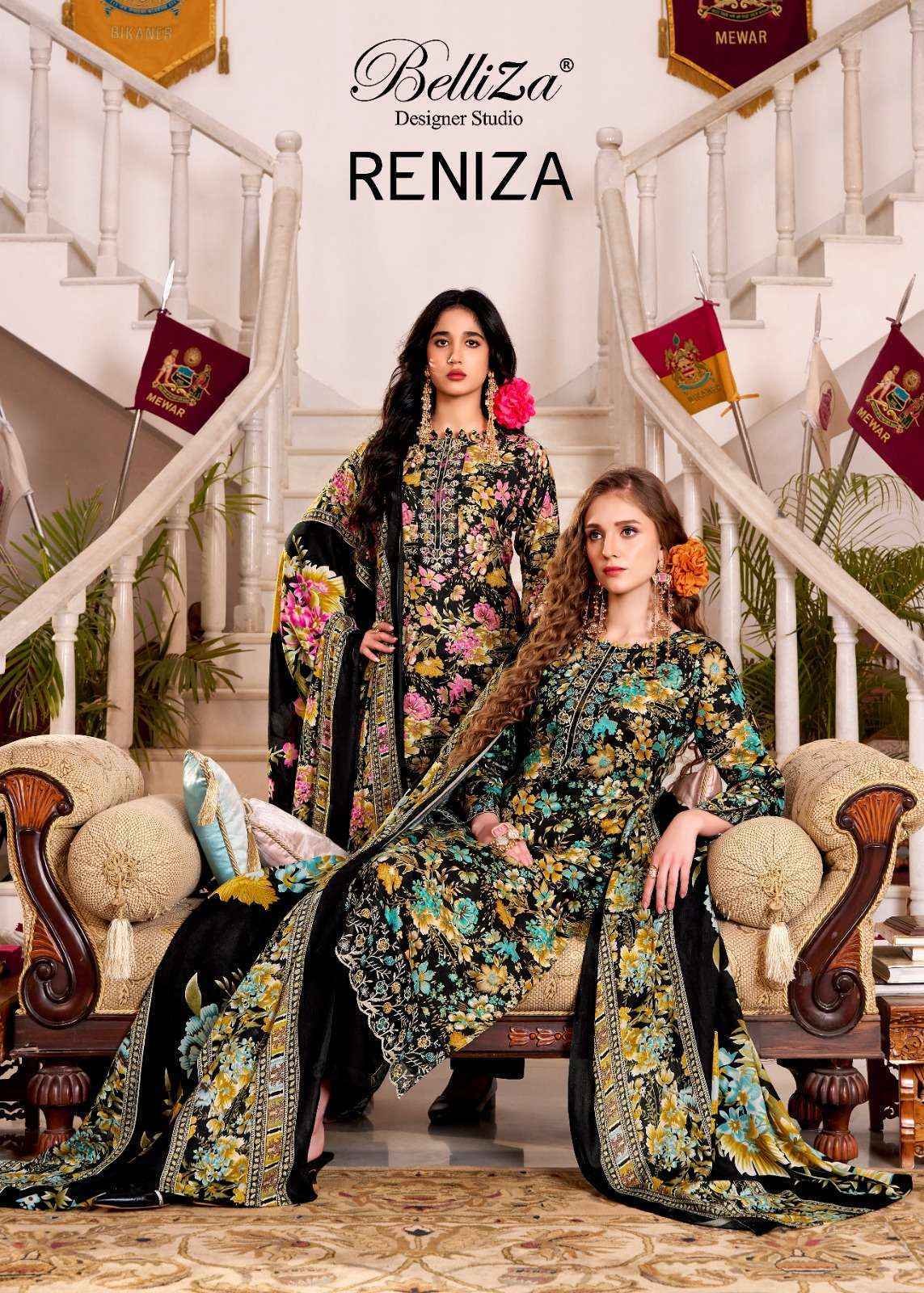 Belliza Reniza Cotton Salwar Kameez Wholesale Rate ( 4 Pcs Catalog )