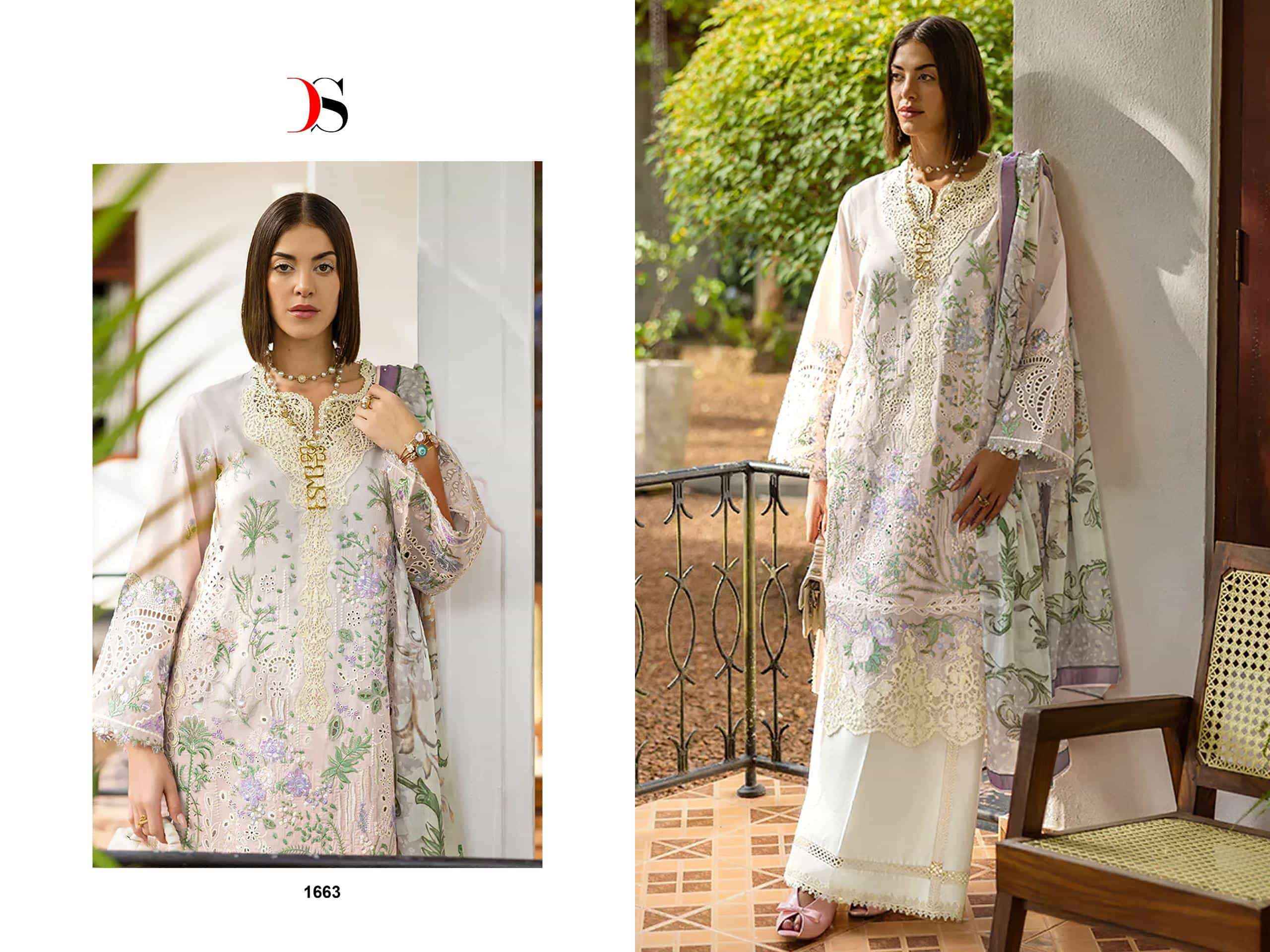 Deepsy Esmel Luxury Lawn Pure Cotton Pakistani Salwar Kameez Wholesale Rate ( 6 Pcs Catalog )