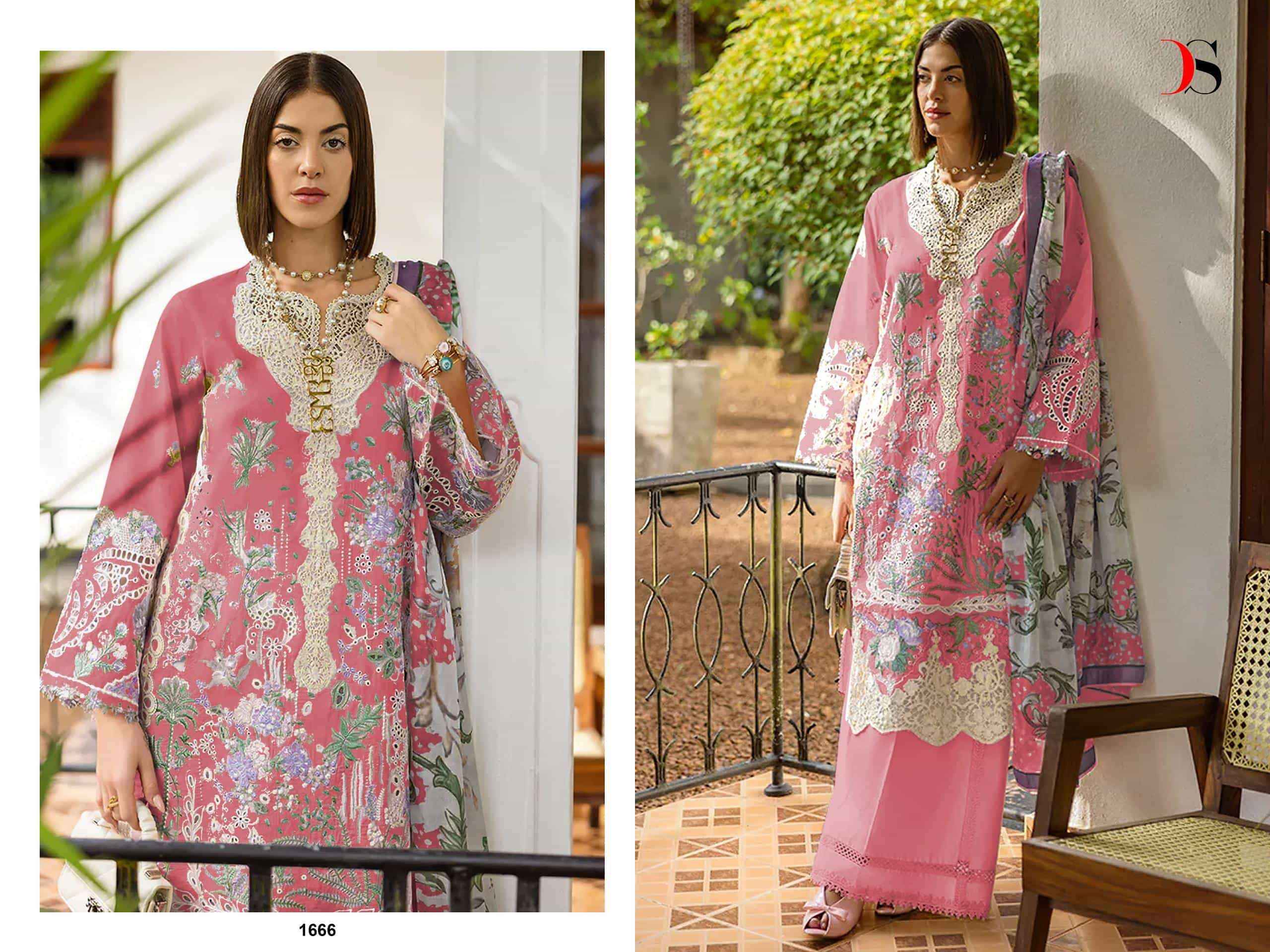 Deepsy Esmel Luxury Lawn Pure Cotton Pakistani Salwar Kameez Wholesale Rate ( 6 Pcs Catalog )