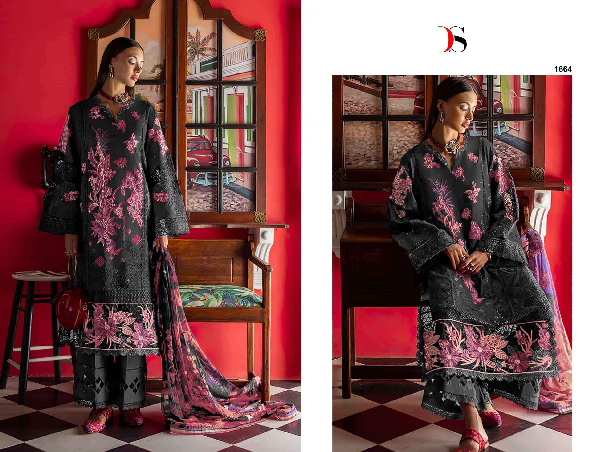 Deepsy Esmel Luxury Lawn Pure Cotton Pakistani Salwar Kameez Wholesale Rate ( 6 Pcs Catalog )
