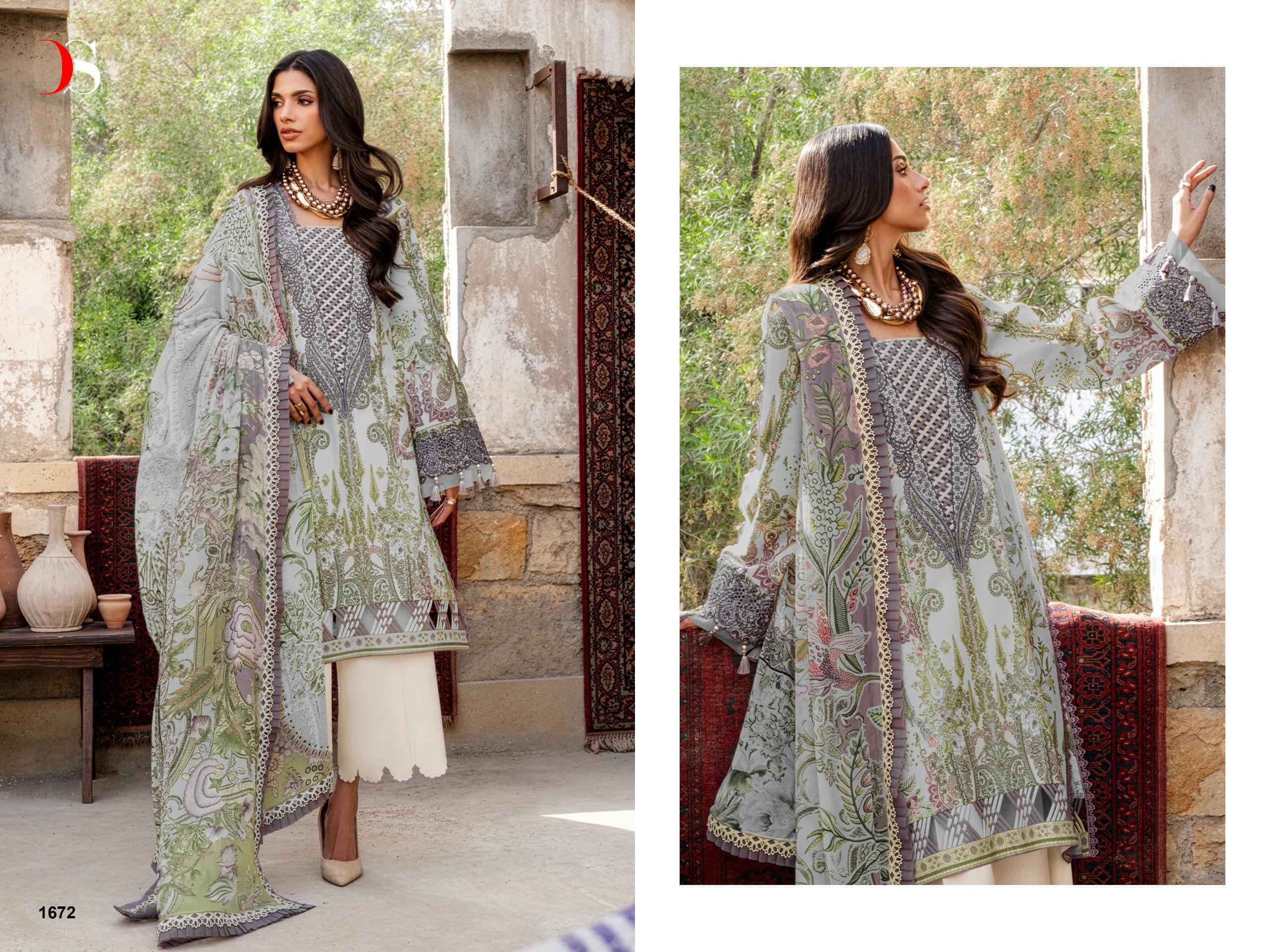 Deepsy Jade Bliss Lawn Vol 4 Cotton Salwar Kameez Wholesale Rate ( 8 Pcs Catalog )